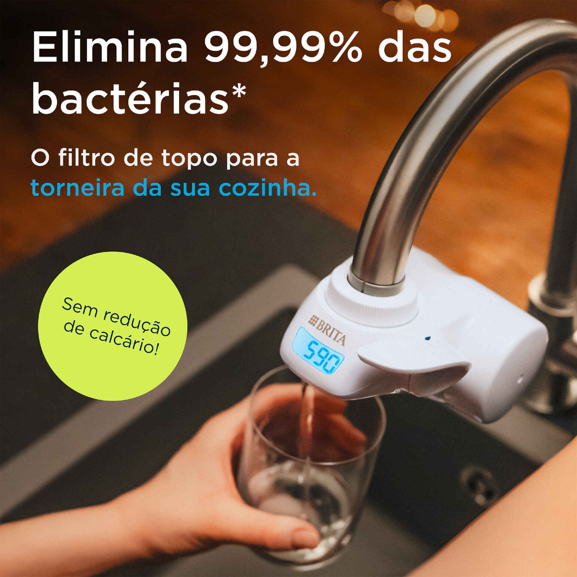 Sistema Filtra&ccedil;&atilde;o &Aacute;gua para Torneira On Tap Brita