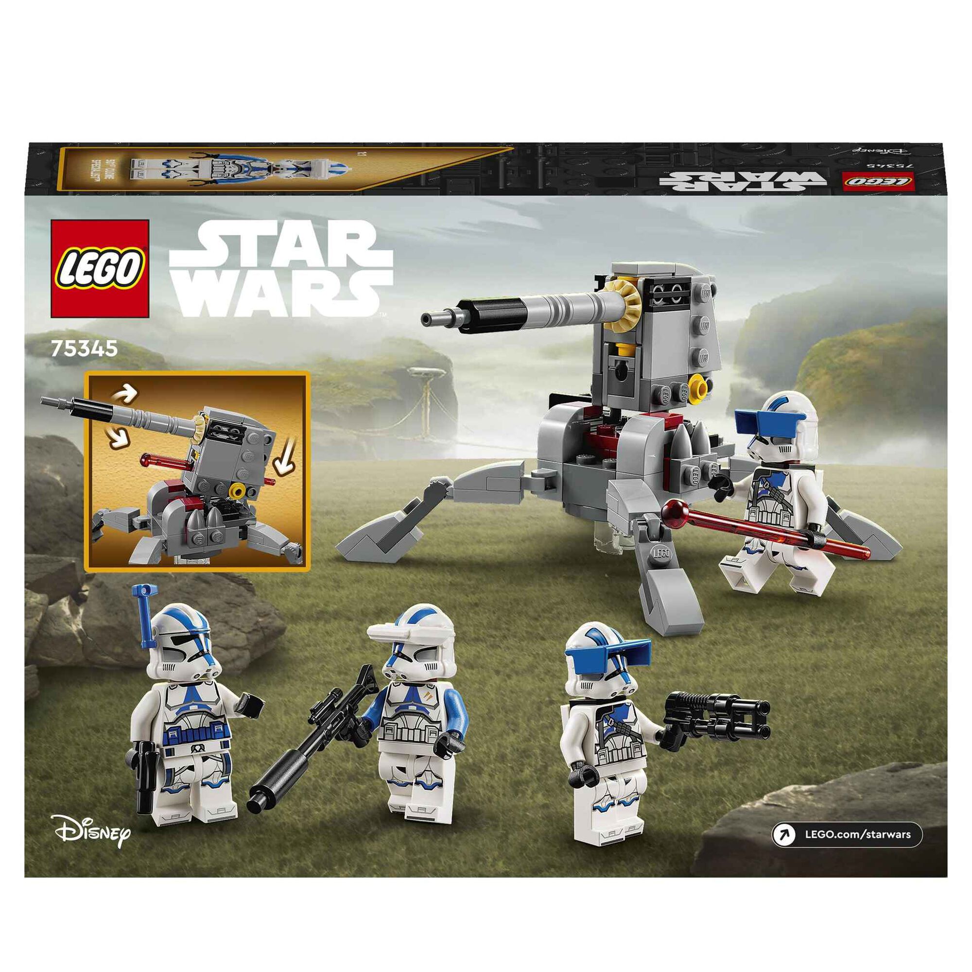 Pack de Combate Clone Troopers da 501ª - 75345