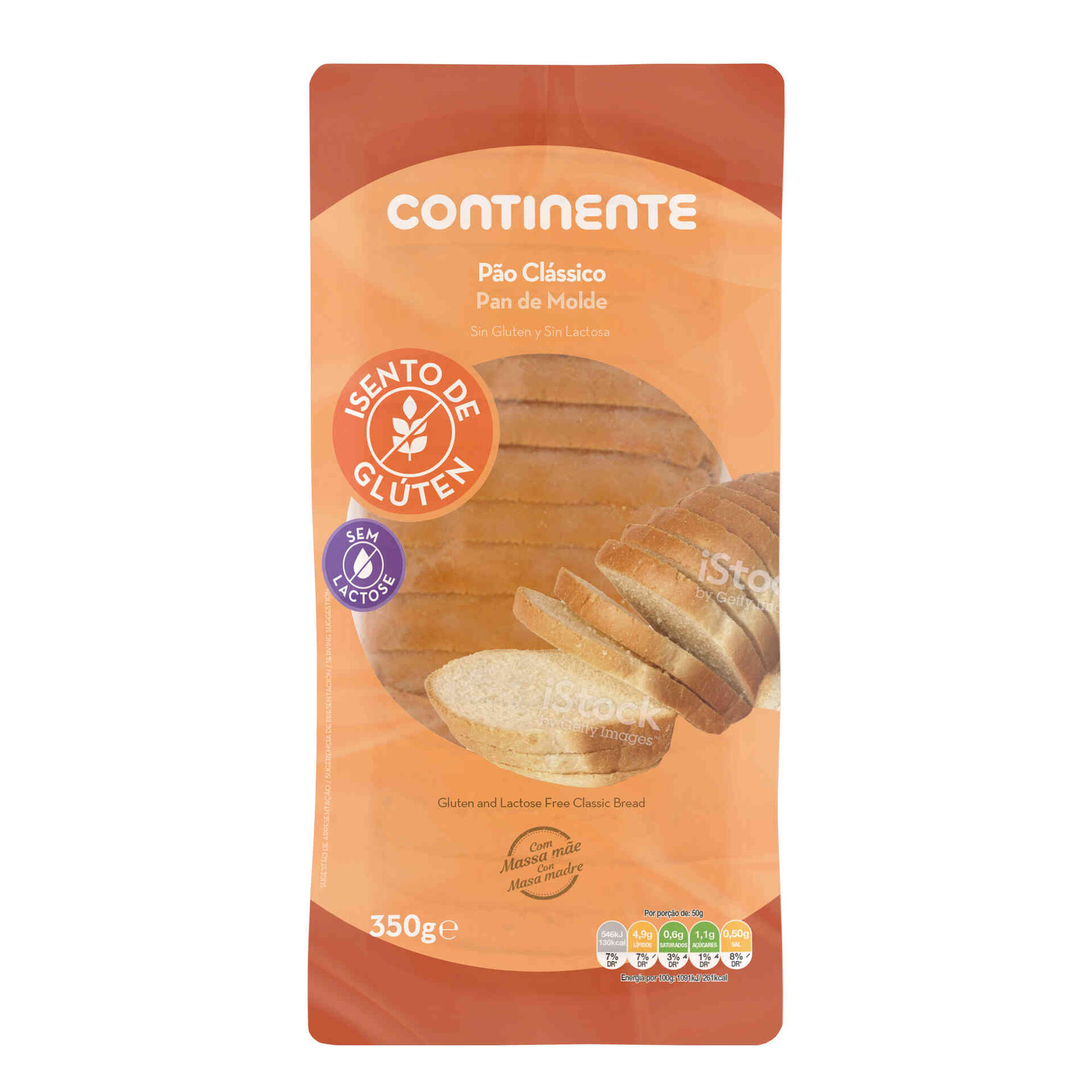 Pão de Forma Clássico Branco com Côdea sem Glúten
