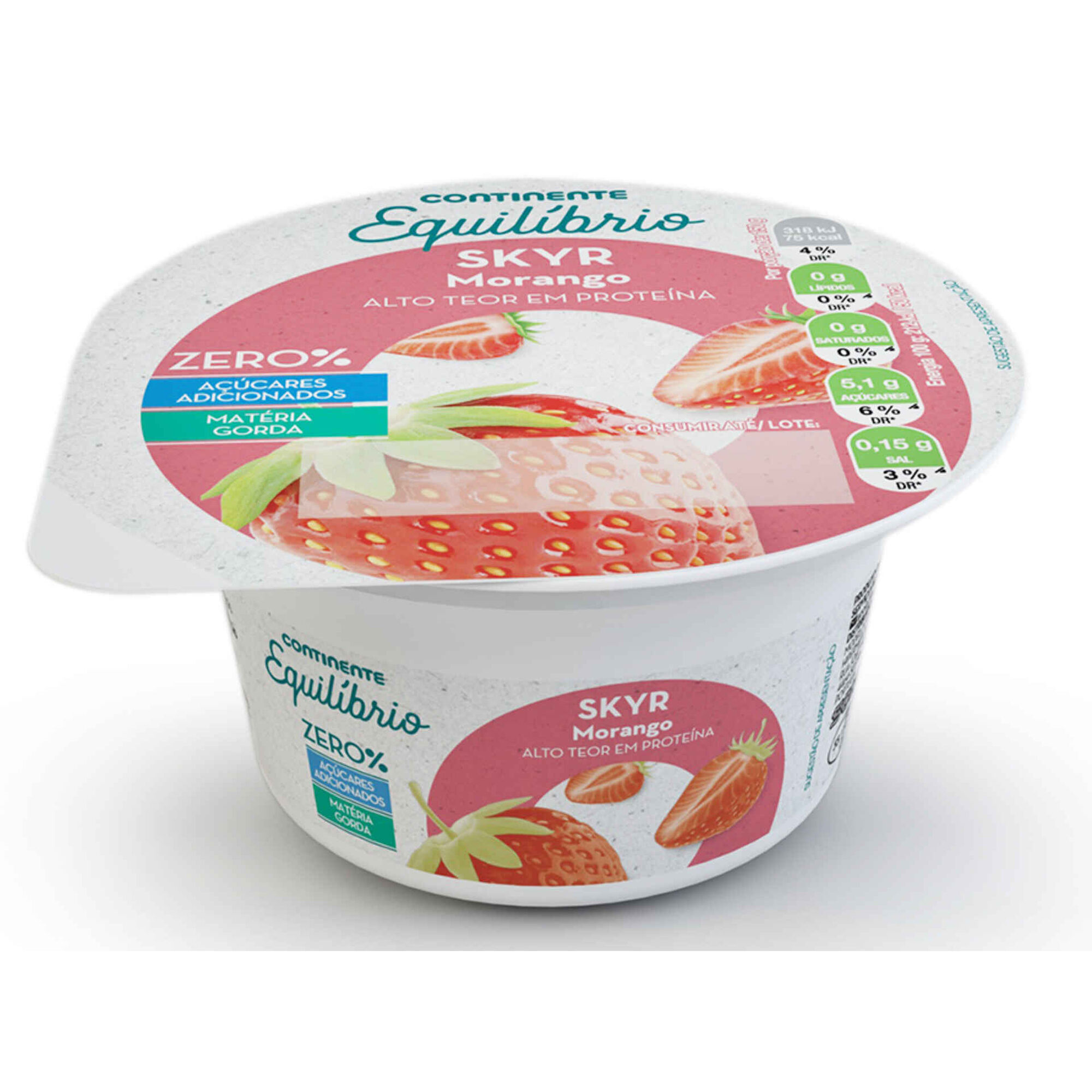 Iogurte Skyr Morango Continente Equil brio Continente Online Iogurte Skyr Morango Continente Equil brio Continente Online