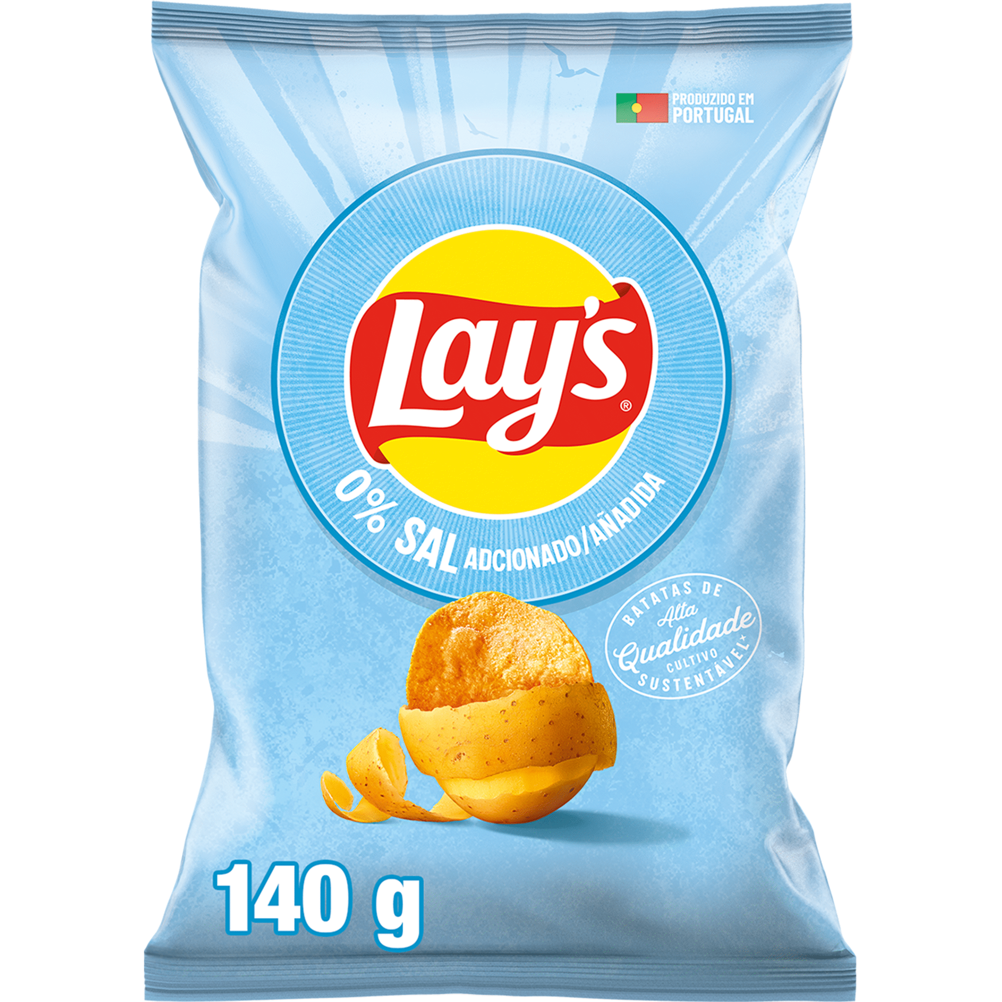 Batata Frita Lisa Original 0% Sal Adicionado sem Gl&uacute;ten Lay's