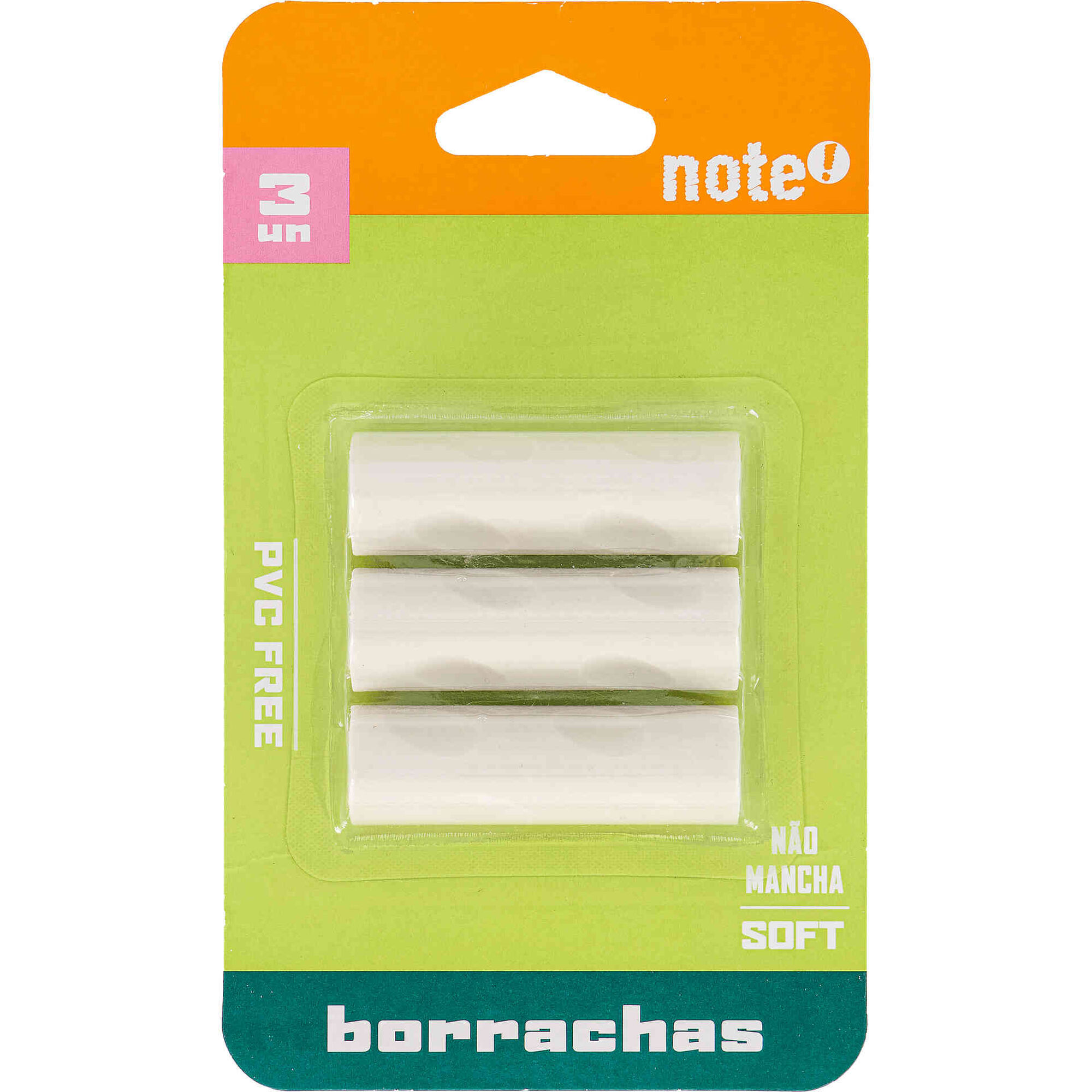 Conjunto 3 Borrachas Soft Note!