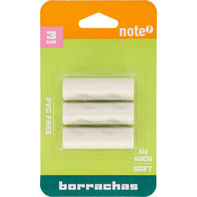 Conjunto 3 Borrachas Soft Note!