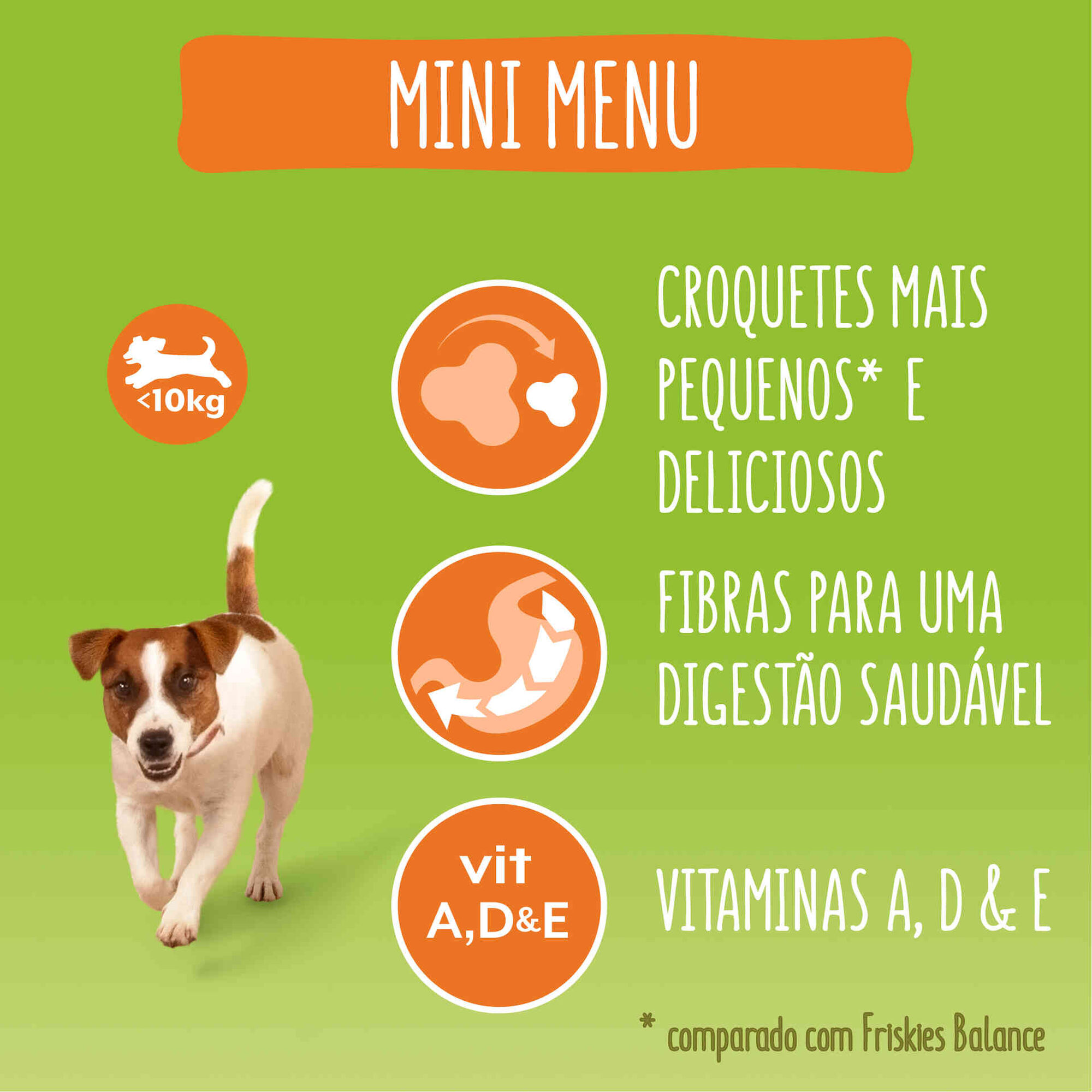 Ra&ccedil;&atilde;o para C&atilde;o Adulto Mini Menu Frango e Legumes Purina Friskies