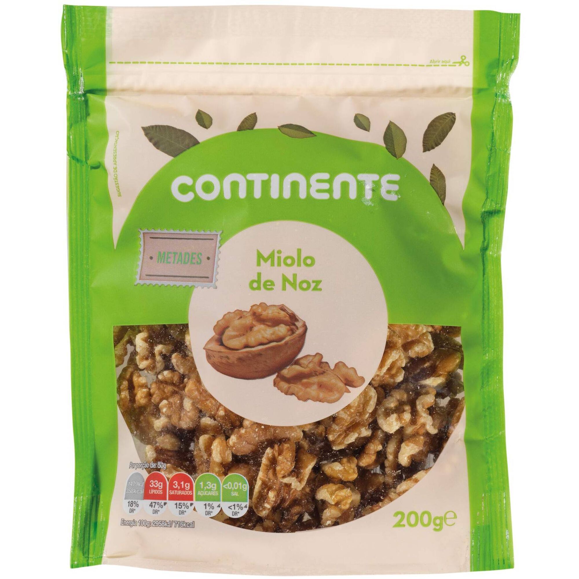 Miolo de Noz Metades