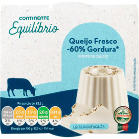 Queijo Fresco Longa Dura&ccedil;&atilde;o Light Continente Equil&iacute;brio