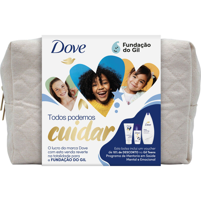 Coffret Gel de Banho, Desodorizante e Creme de Mãos Dove