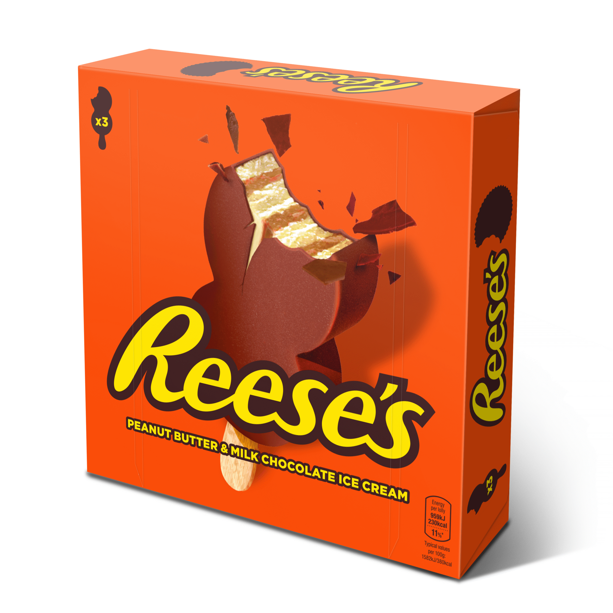 Gelado Manteiga de Amendoim e Chocolate de Leite Reeses