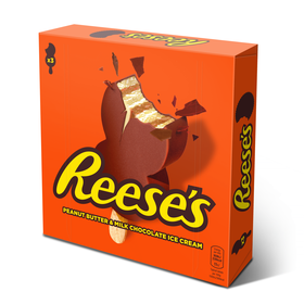 Gelado Manteiga de Amendoim e Chocolate de Leite Reeses