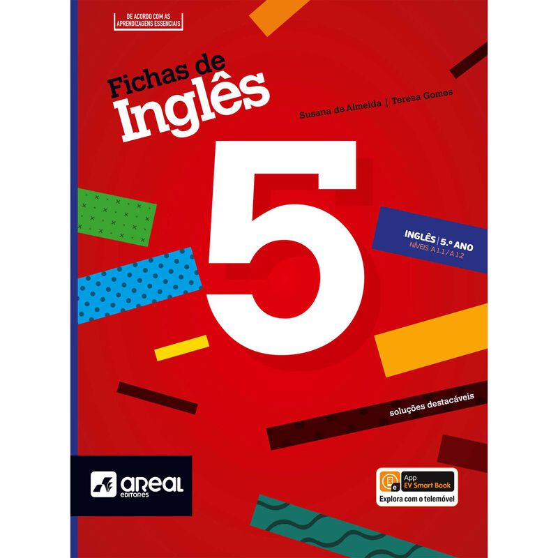 Fichas de Inglês 5 - Níveis A 1.1/A 1.2 - 5.º Ano de Areal Editores
