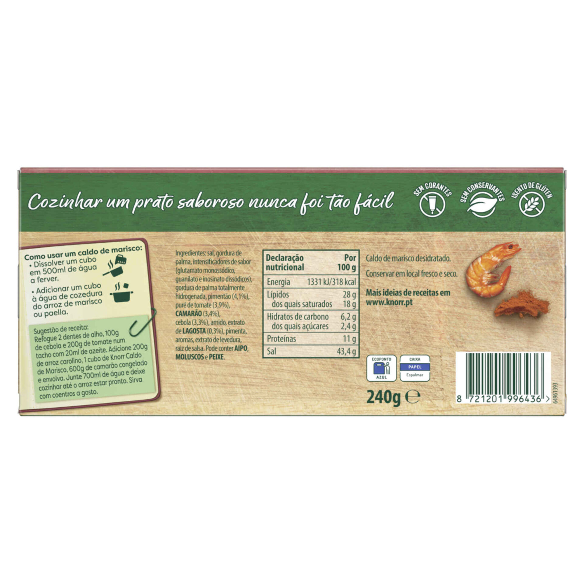 Caldo de Marisco Cubos