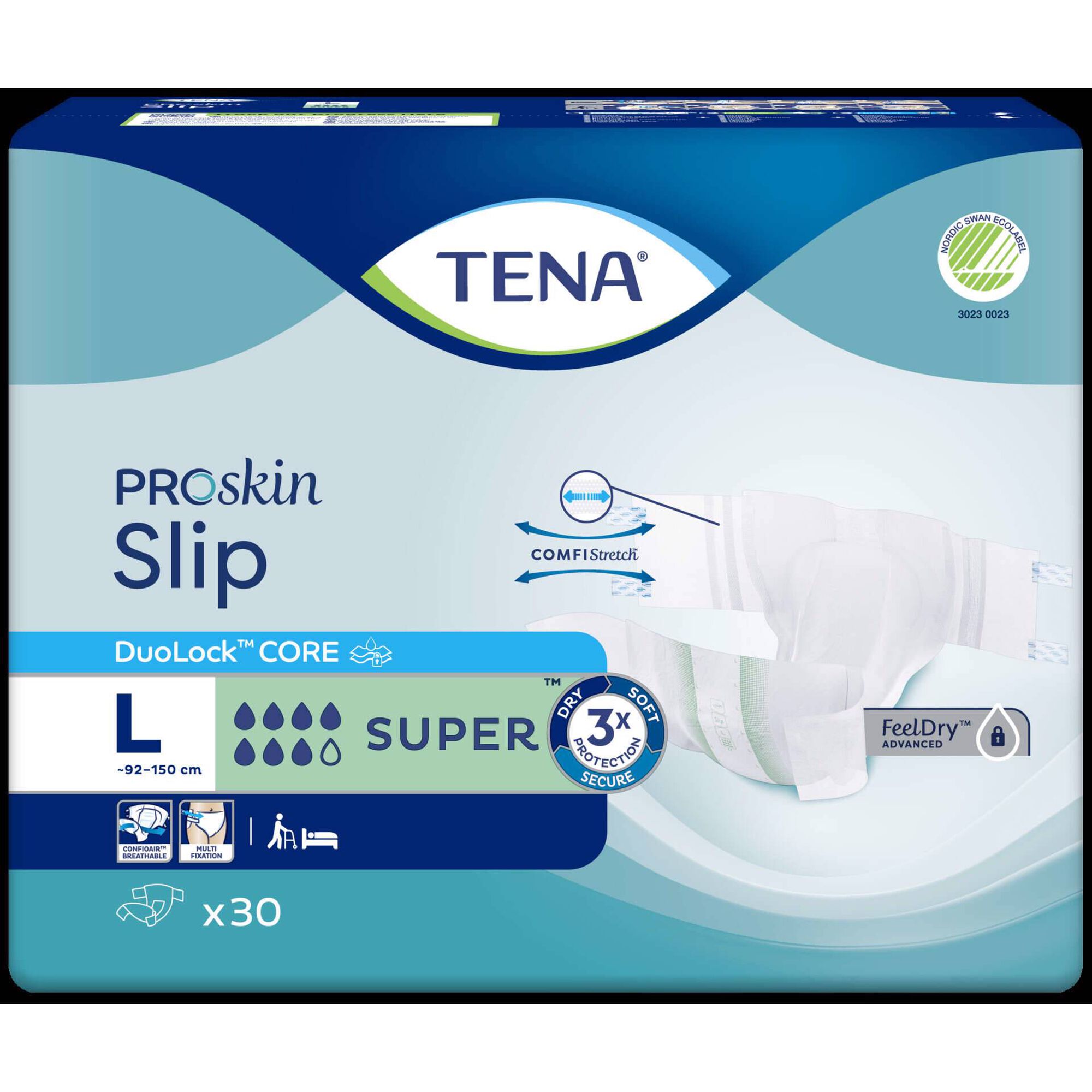 Fraldas Incontin&ecirc;ncia Slip Super L Tena