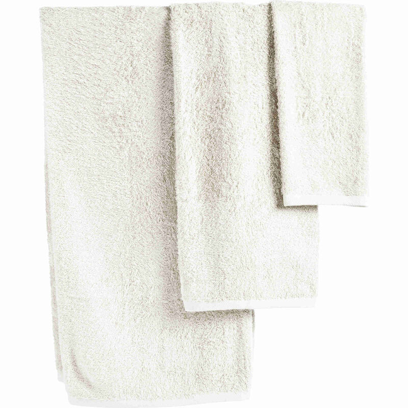 Conjunto de 3 Toalhas Leve Branco Kasa