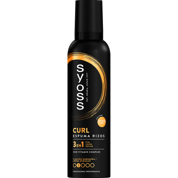 Espuma Cabelo Caracóis Definidos Syoss