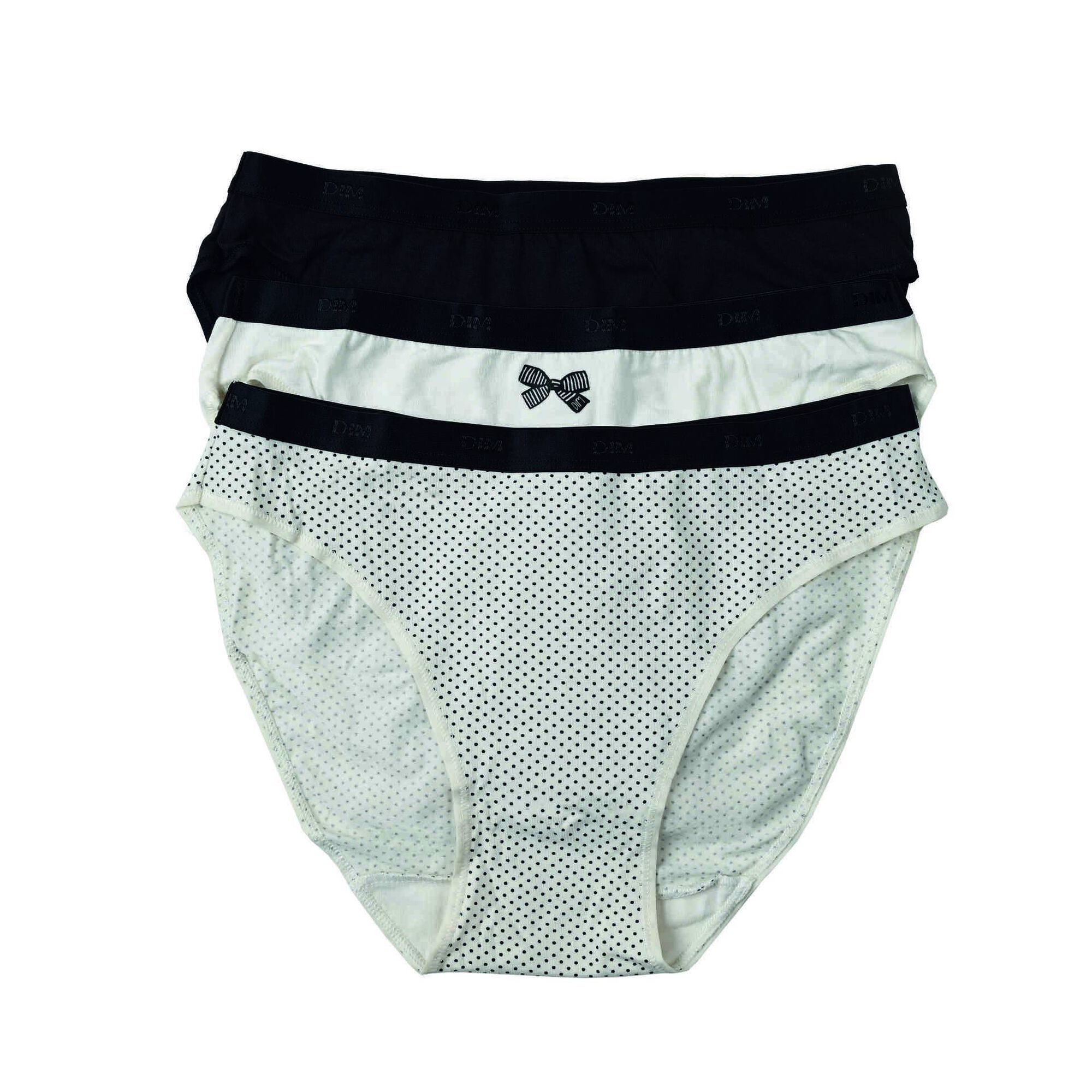 Conjunto 3 Cuecas Brancas e Pretas Mulher Conjunto 3 Cuecas Brancas e Pretas Mulher