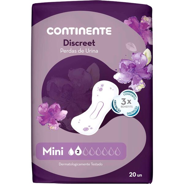 Pensos Incontinência Discreet Mini Continente