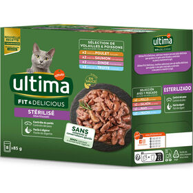 Comida H&uacute;mida para Gato Esterilizado Frango e Vaca