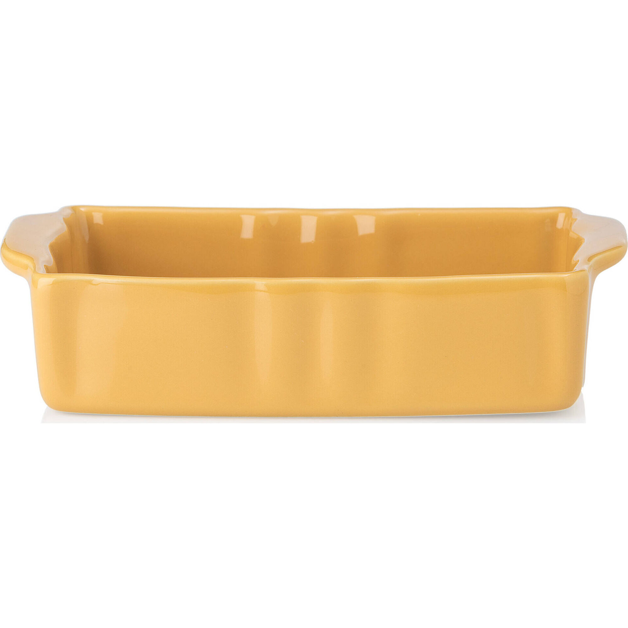 Assadeira Wave Retangular Amarela Kasa