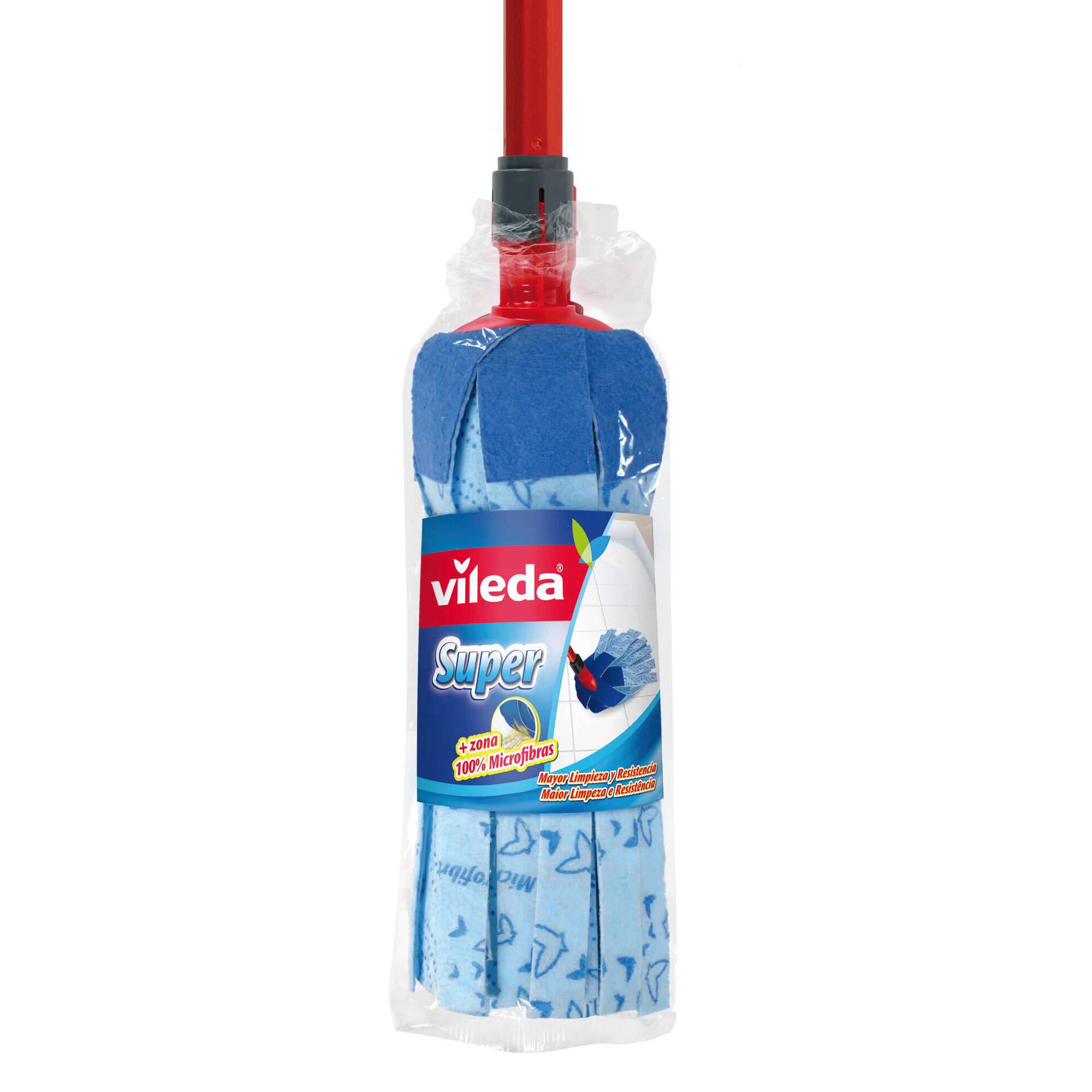 Esfregona Micofibra Azul Super