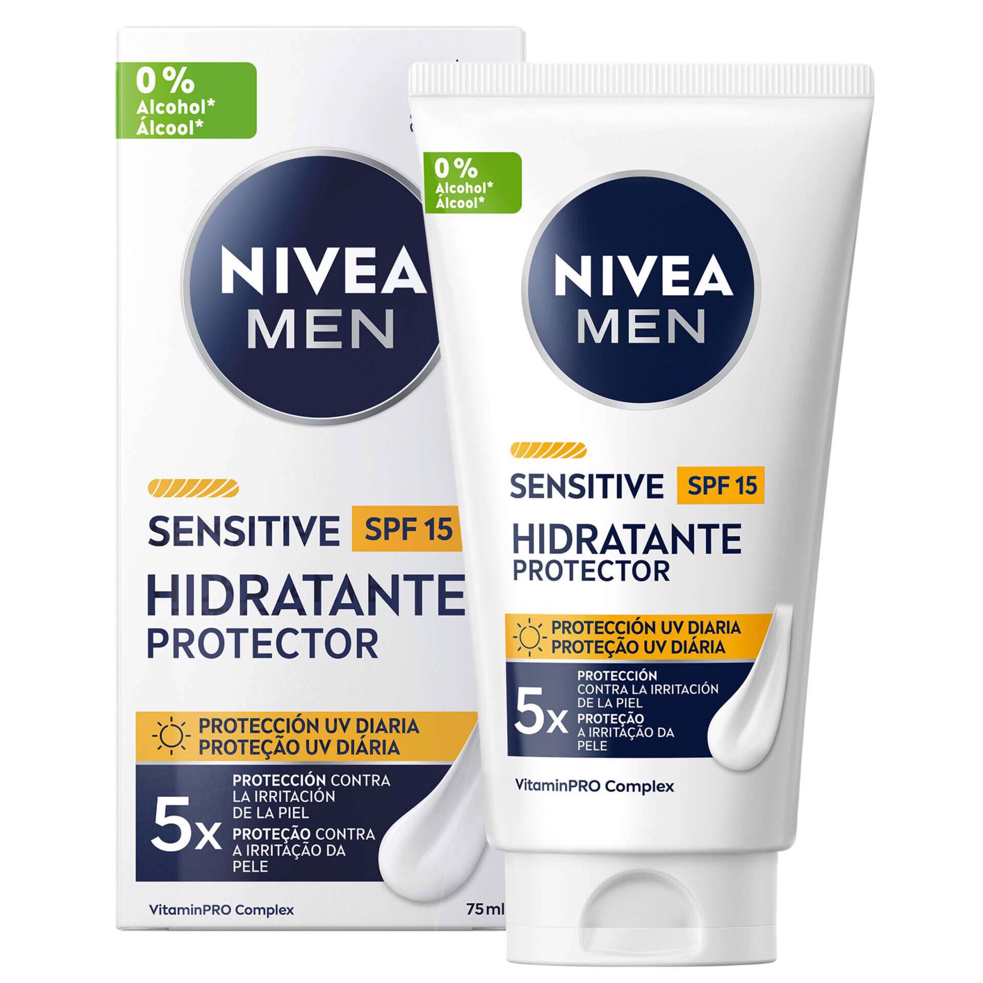Creme de Rosto Sensitive Hidratante FPS15 Nivea Men