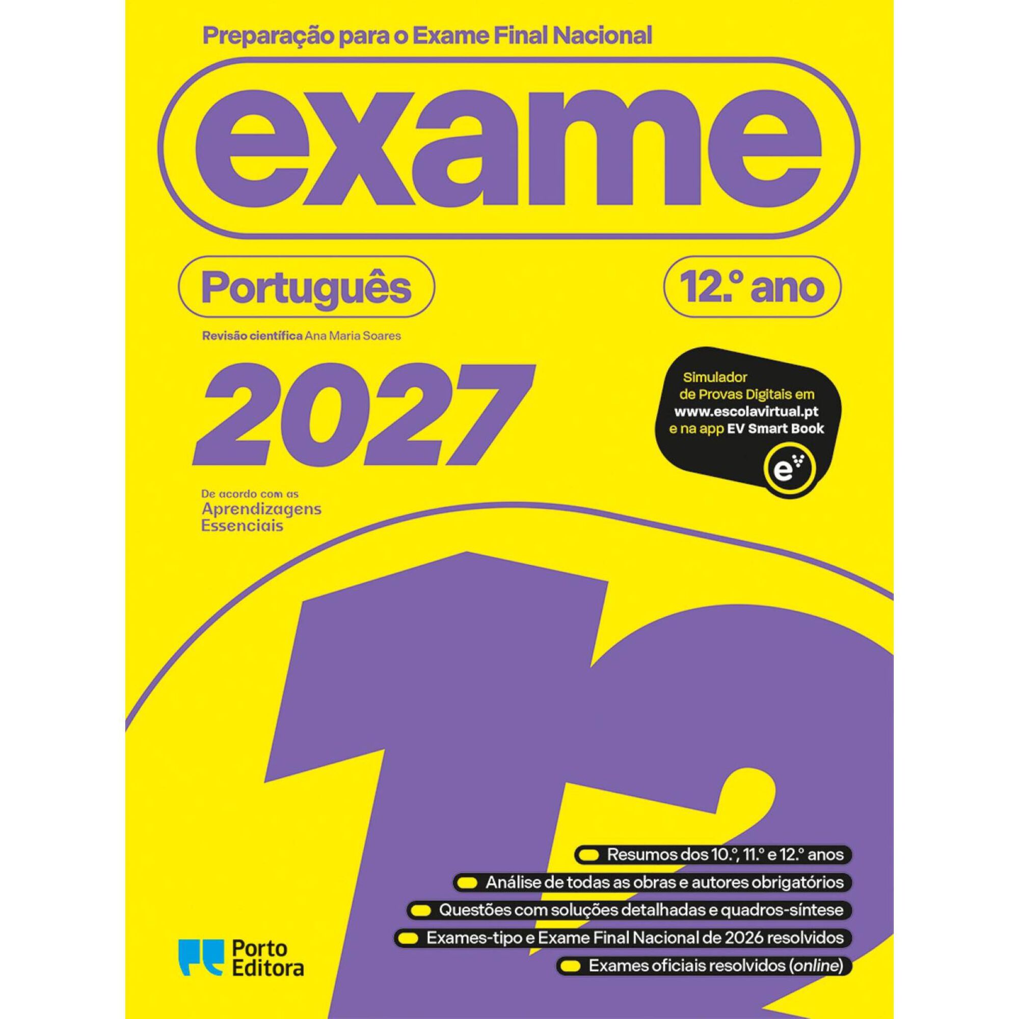 Prepara&ccedil;&atilde;o para o Exame Final Nacional 2027 - Portugu&ecirc;s - 12.&ordm; Ano