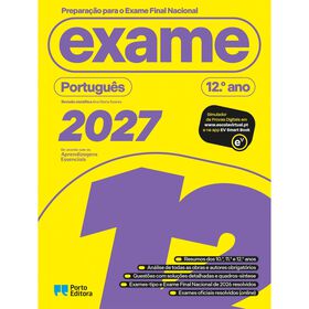 Prepara&ccedil;&atilde;o para o Exame Final Nacional 2027 - Portugu&ecirc;s - 12.&ordm; Ano