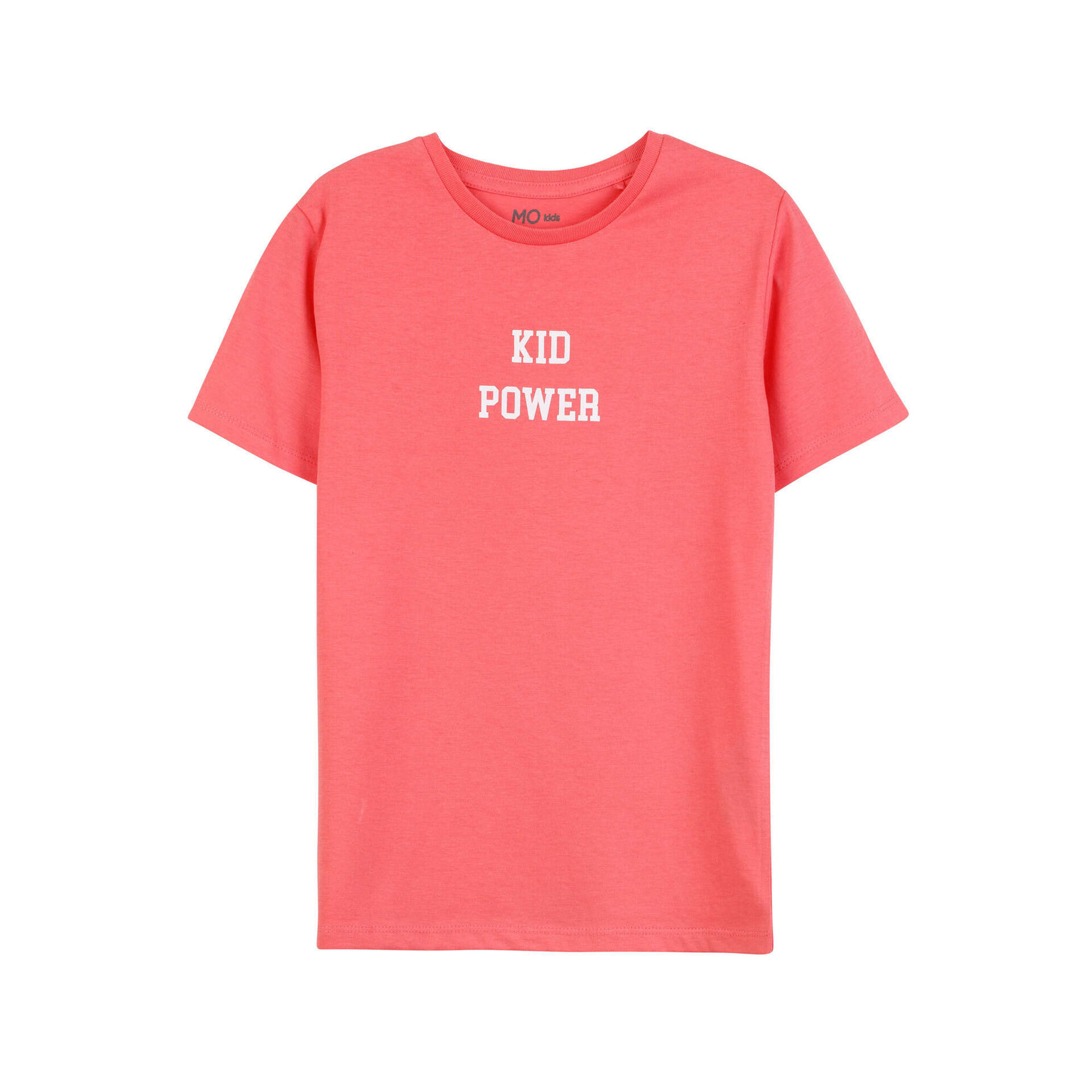 T-shirt Kid Power' Algodão Rosa Forte 7 - 8 Anos Menino