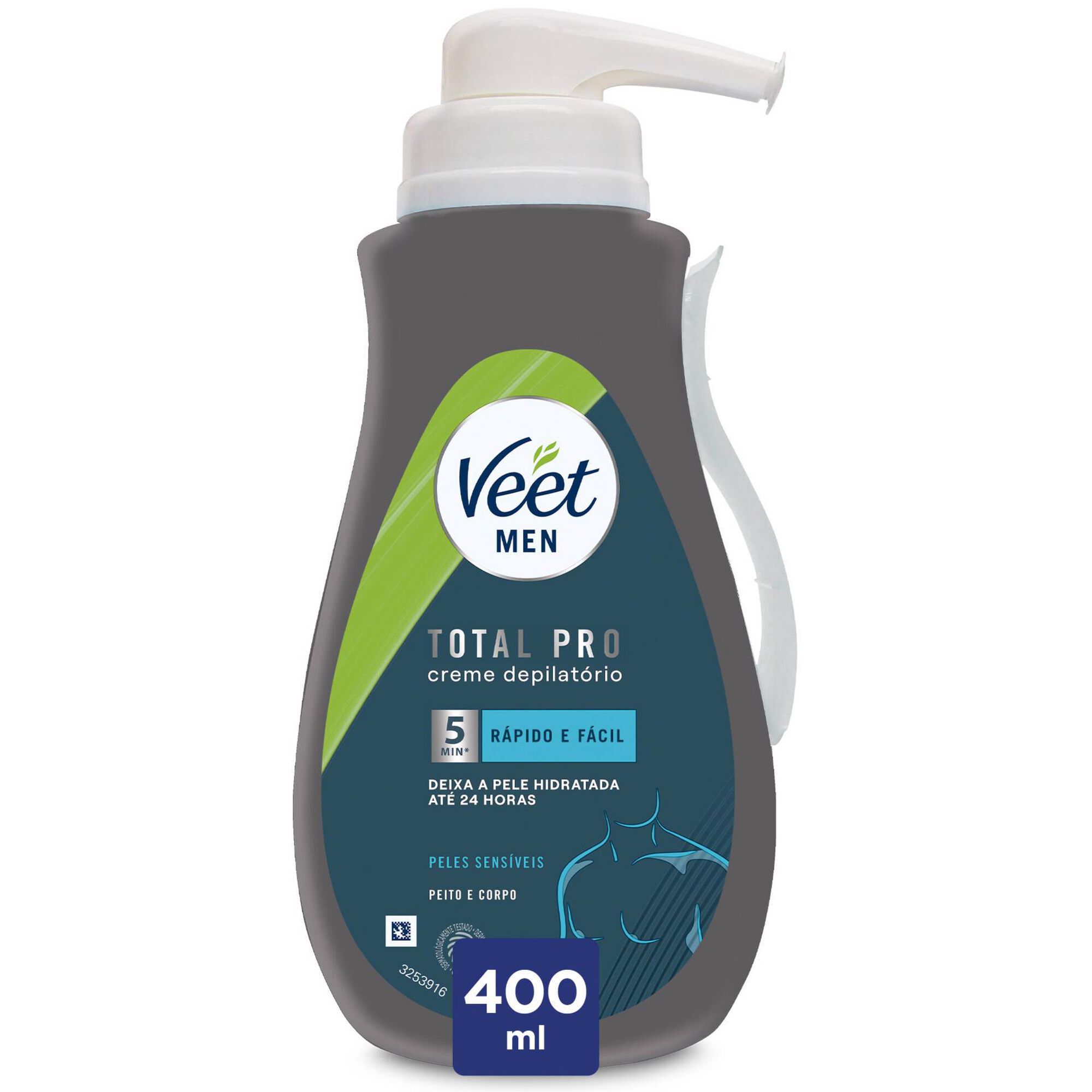Creme Depilatório Men Total Pro Corpo Pele Sensível