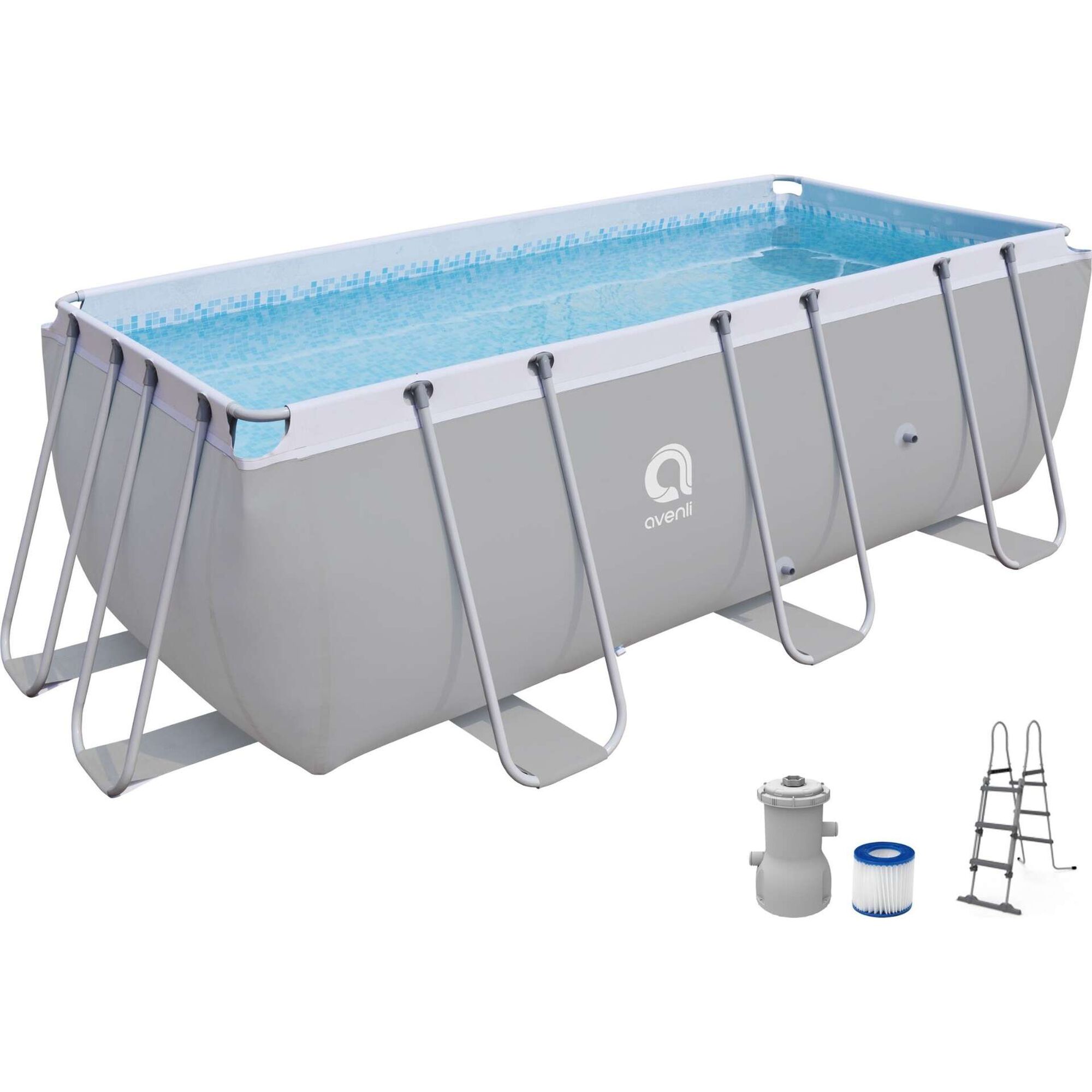 Piscina Estrutura Retangular 2,58x1,78x66cm Piscina Estrutura Retangular 2,58x1,78x66cm