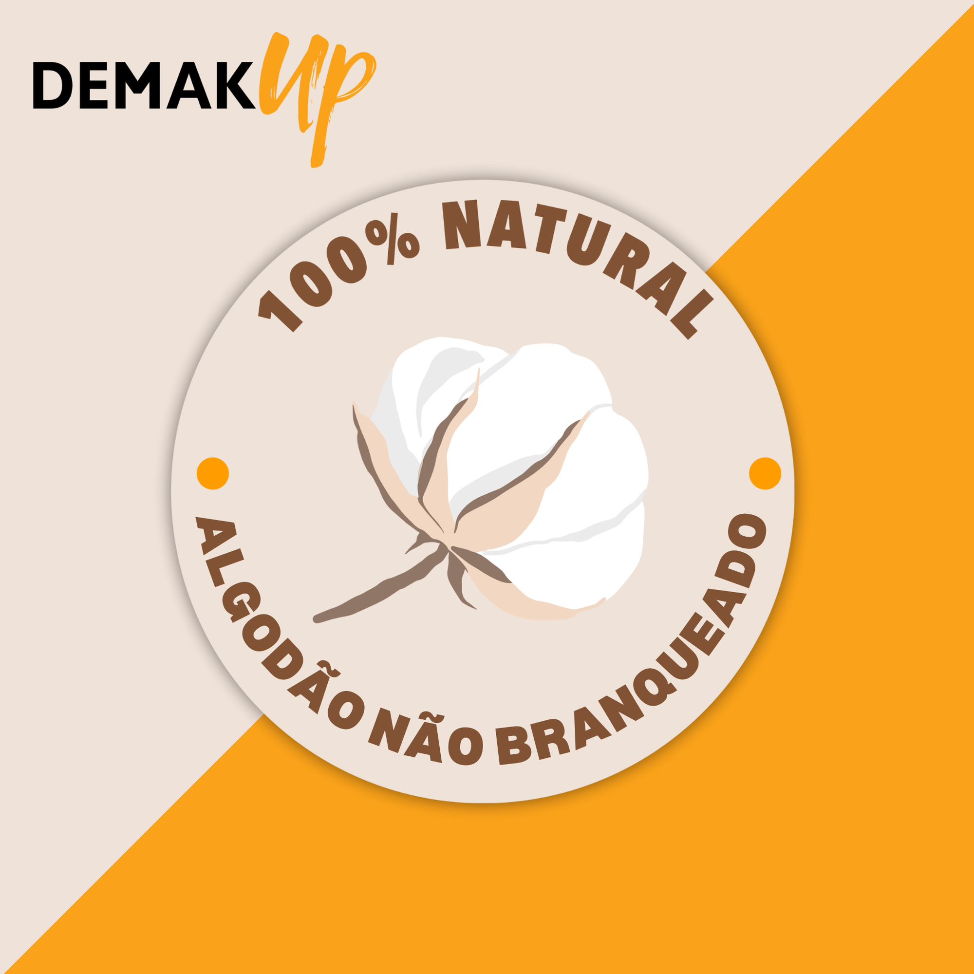 Discos de Algodão Desmaquilhantes Não Branqueados Sensitive Redondos