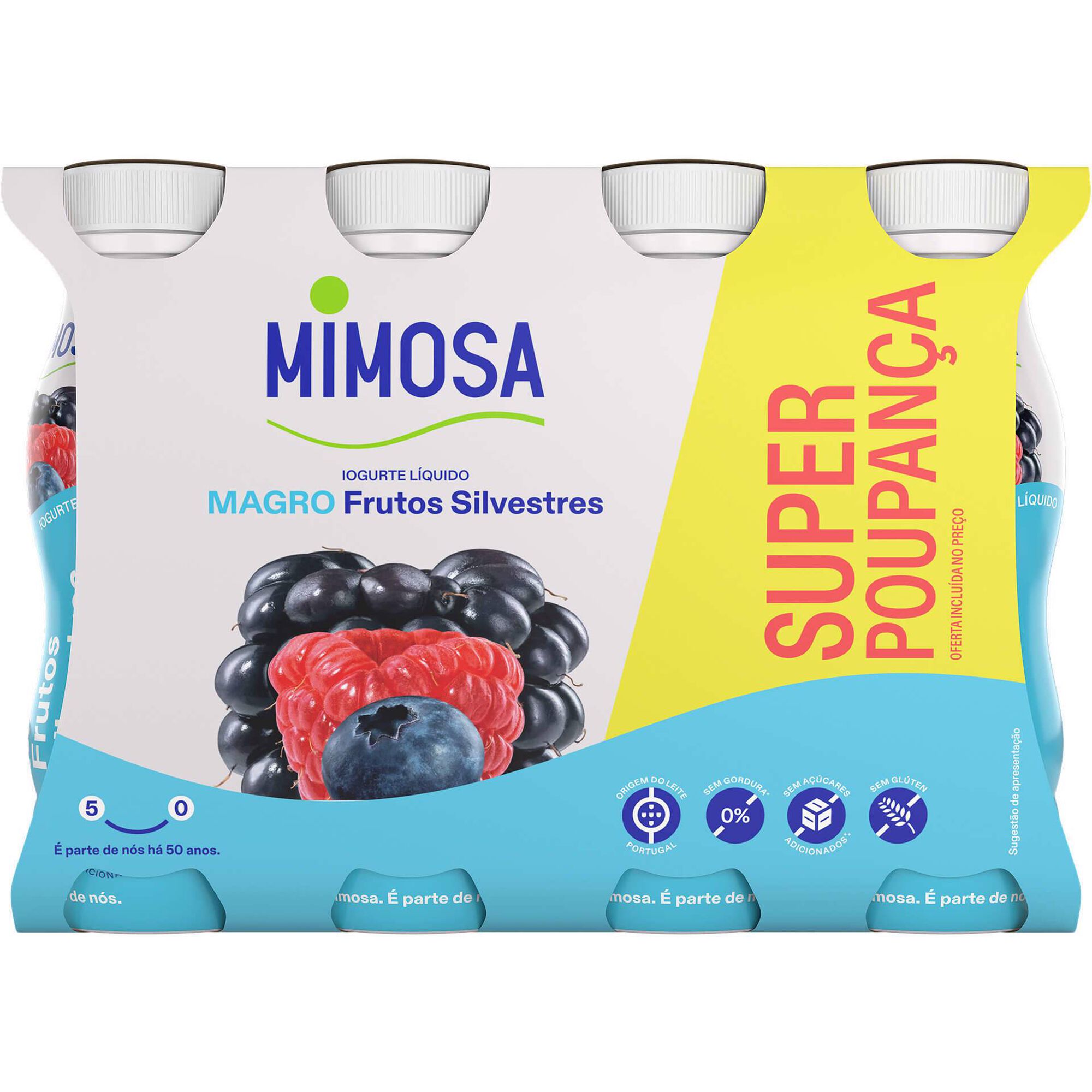 Iogurte Líquido Magro Frutos Silvestres