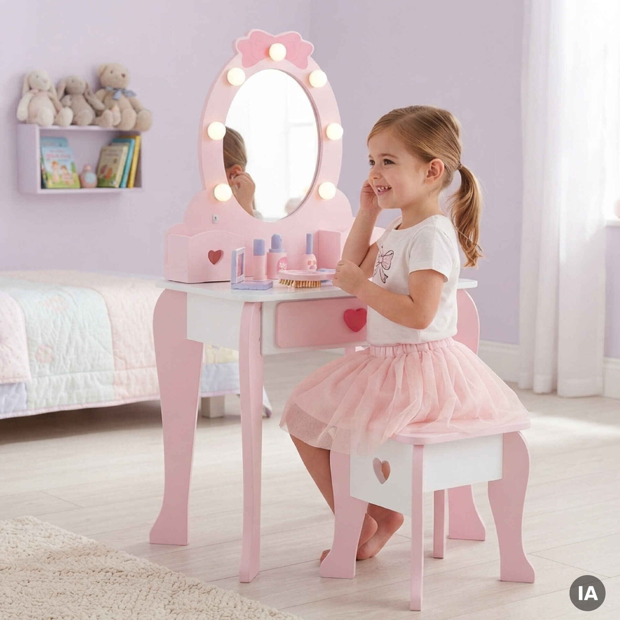 Zoko Play to Grow - Toucador de Madeira Rosa