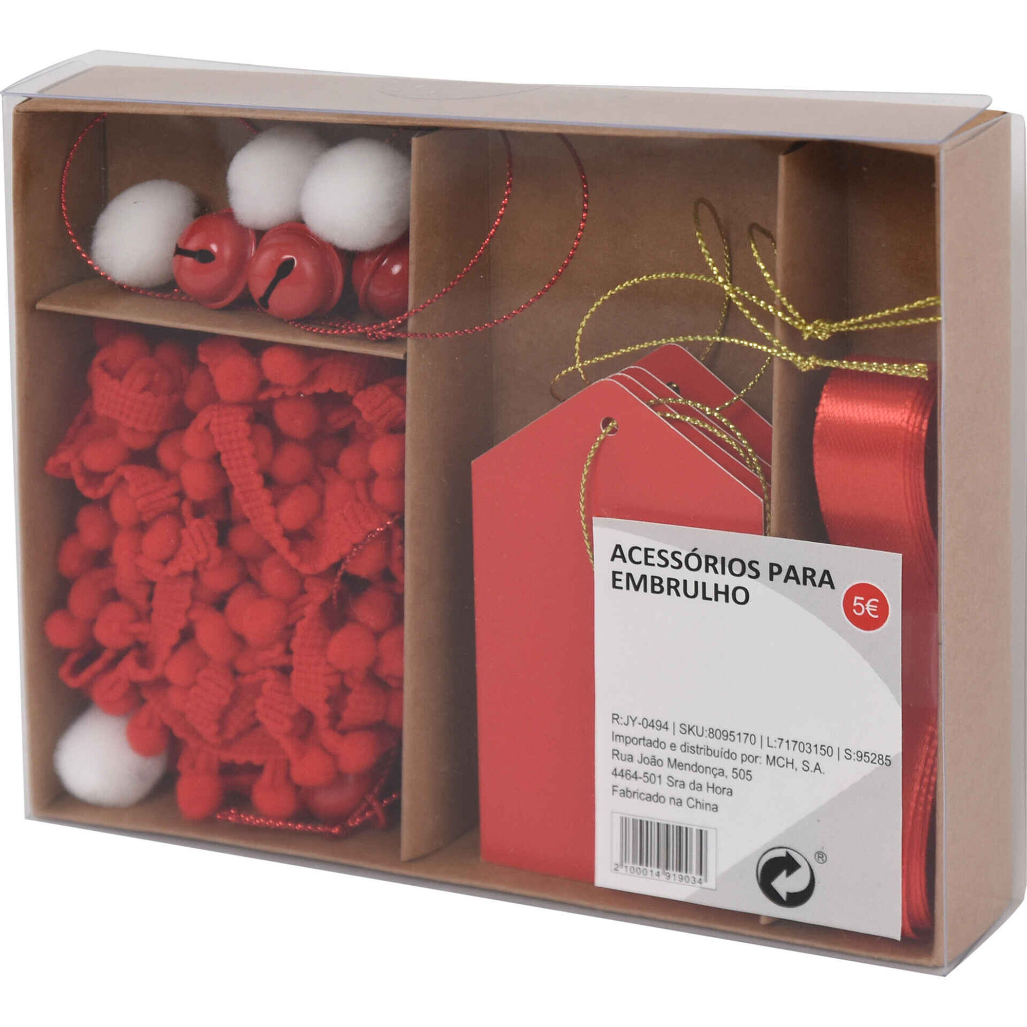 Conjunto de Acess&oacute;rios para Embrulho Bazar&atilde;o