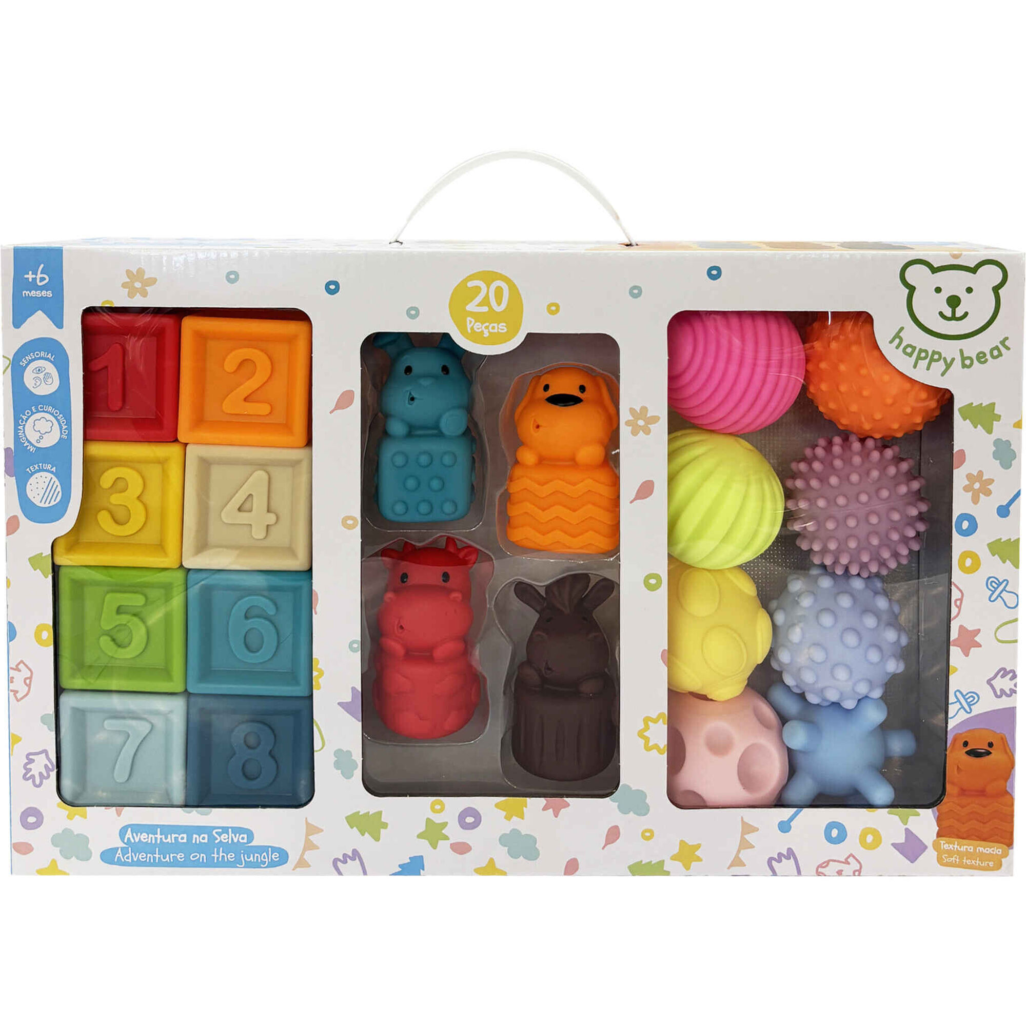Zoko Happy Bear - Conjunto 20 Pe&ccedil;as Soft