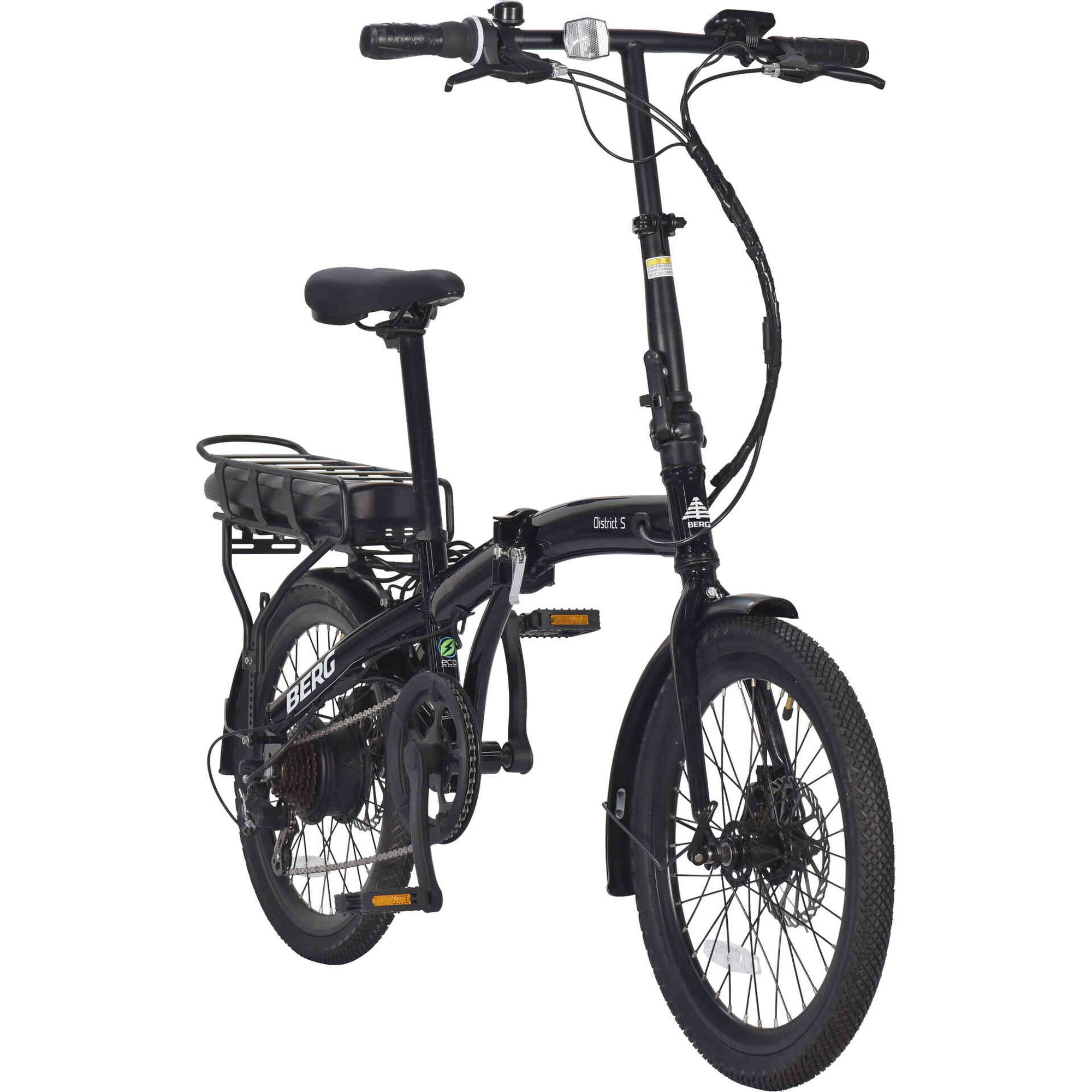 Bicicleta Elétrica Dobrável District S Roda 20'' 6V