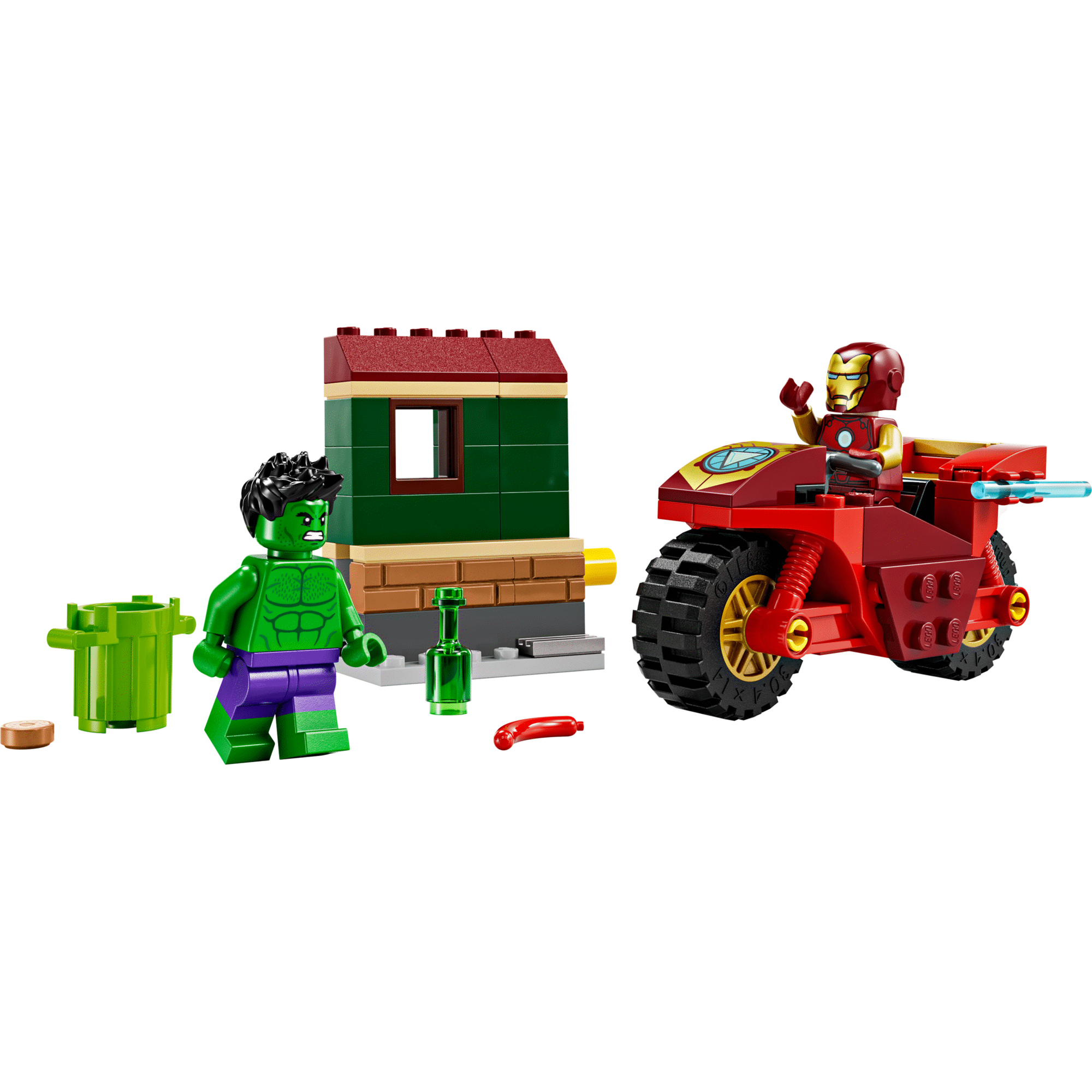Iron Man com Mota e Hulk - 76287