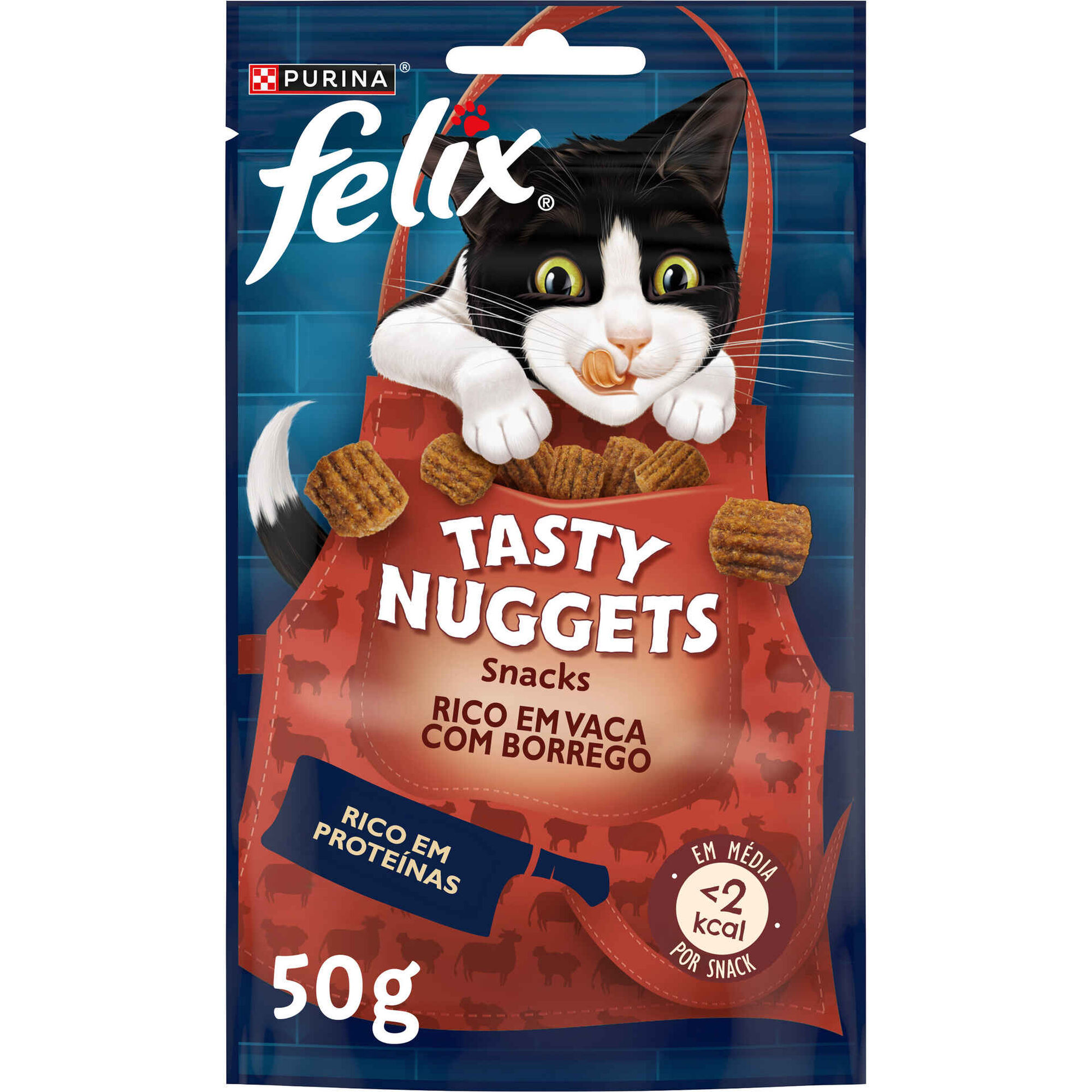 Snack para Gato Adulto Nuggets Vaca e Borrego Purina Felix