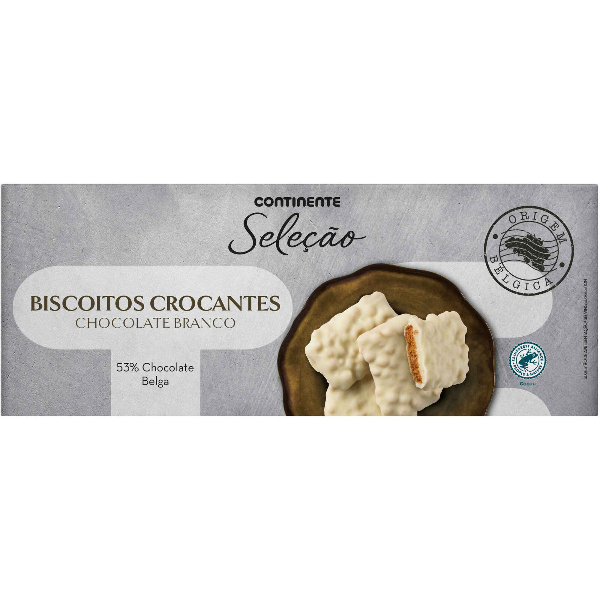 Biscoitos Crocantes Chocolate Branco