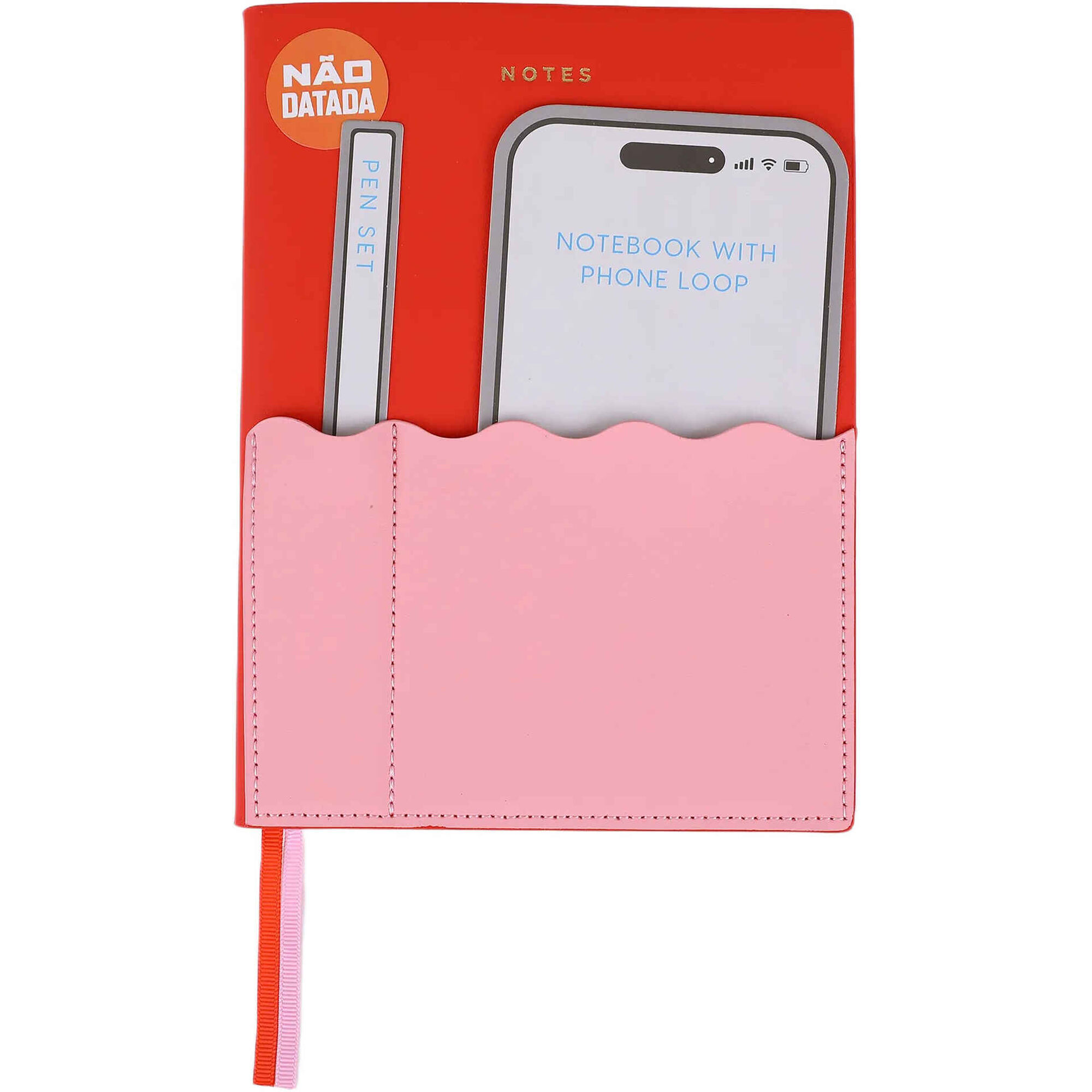 Agenda A5 com Bolso para Telem&oacute;vel (v&aacute;rias cores) Note!