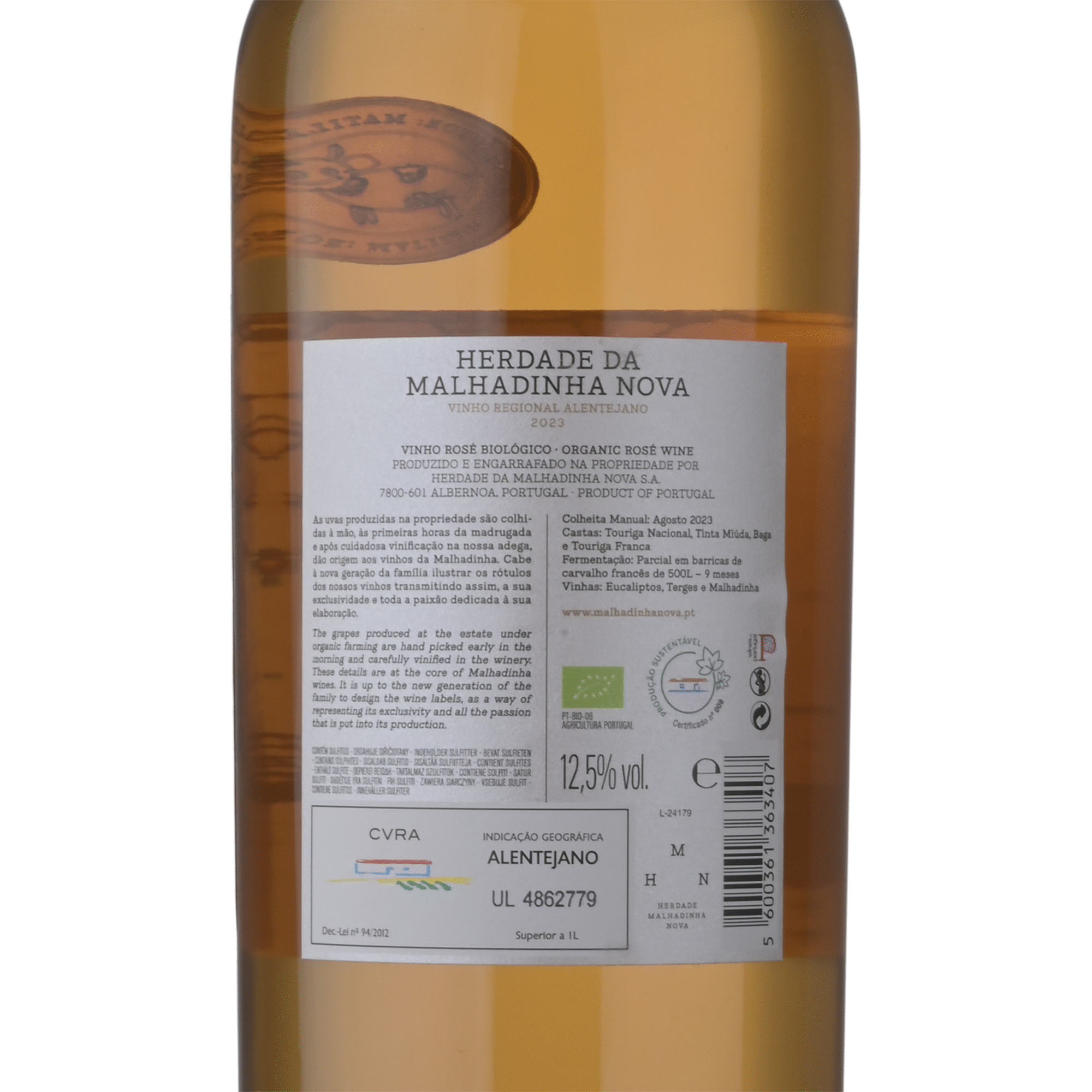 Herdade da Malhadinha Nova Vinho Ros&eacute;