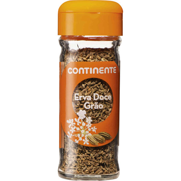 Erva Doce Grão em Frasco Continente