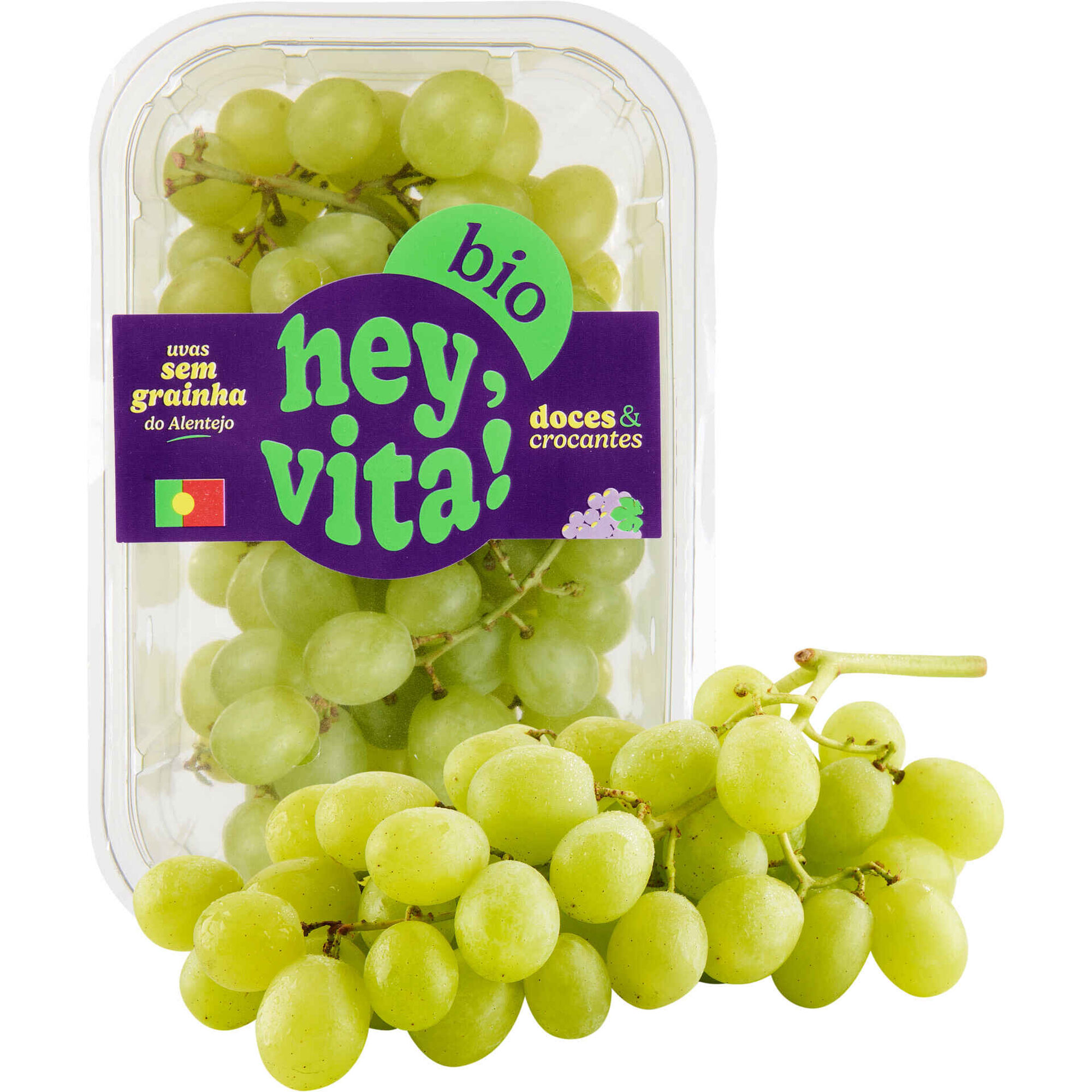 Uva Branca sem Grainha Biol&oacute;gica Hey, Vita!