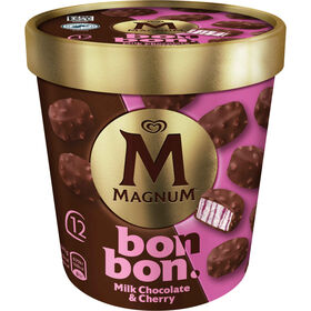 Gelado Bombom Chocolate de Leite e Cereja Magnum