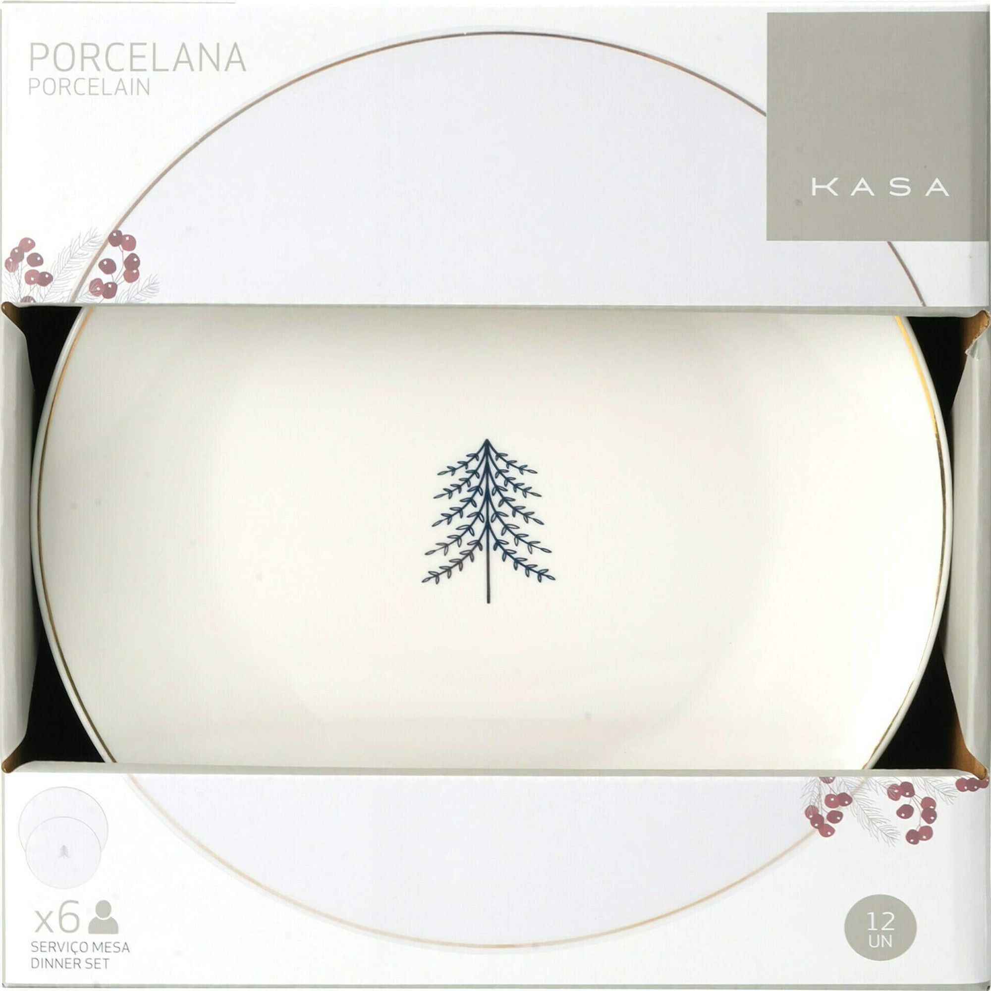 Serviço Mesa Árvore Dourada 6 Pessoas