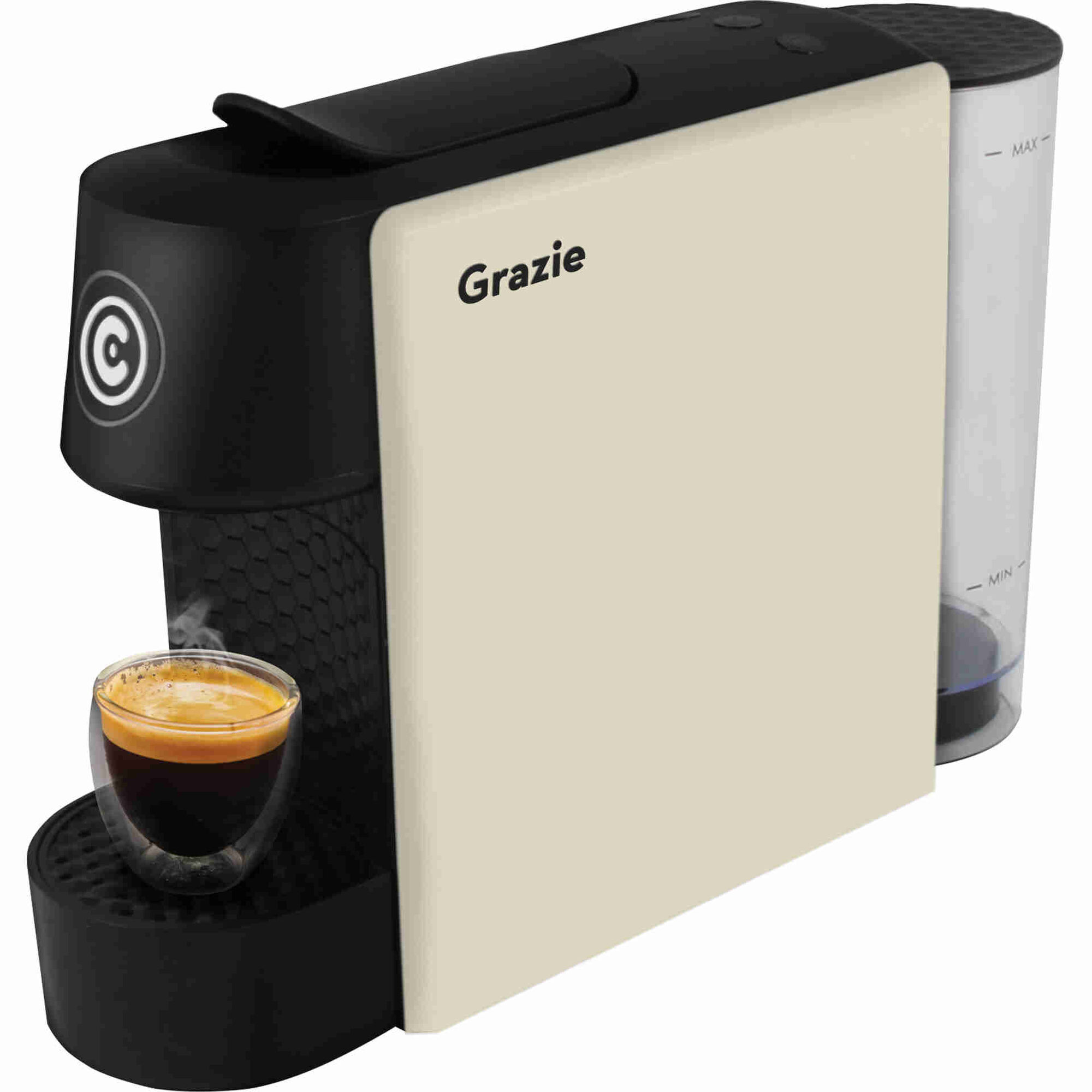 Máquina de Café Cápsulas Sistema Exclusivo Continente Grazie Bege