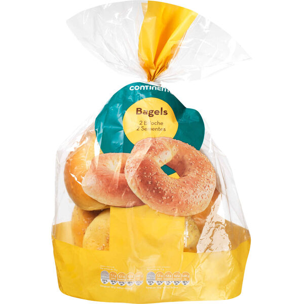 Bagels Brioche e Sementes Continente