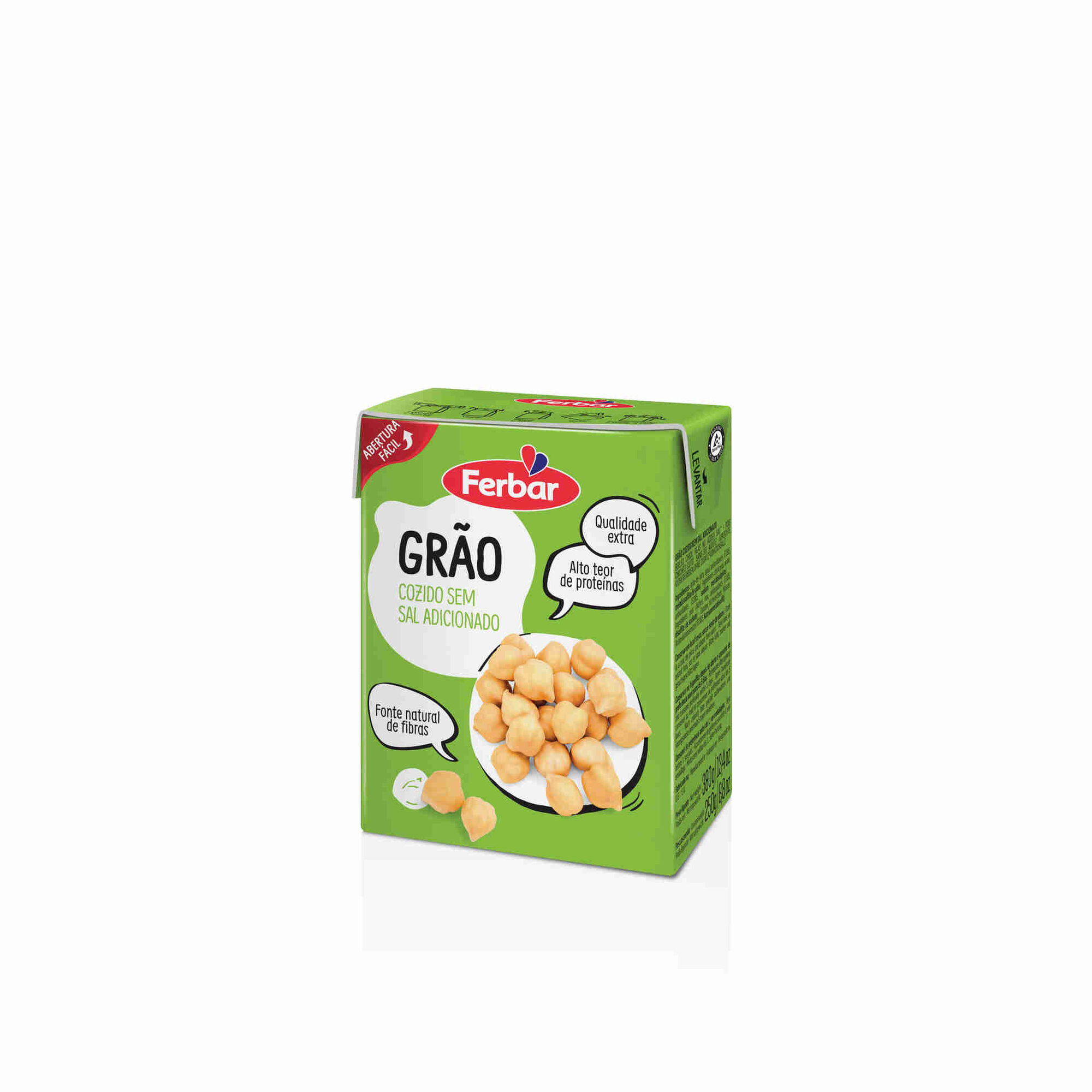 Grão de Bico Cozido sem Glúten Grão de Bico Cozido sem Glúten