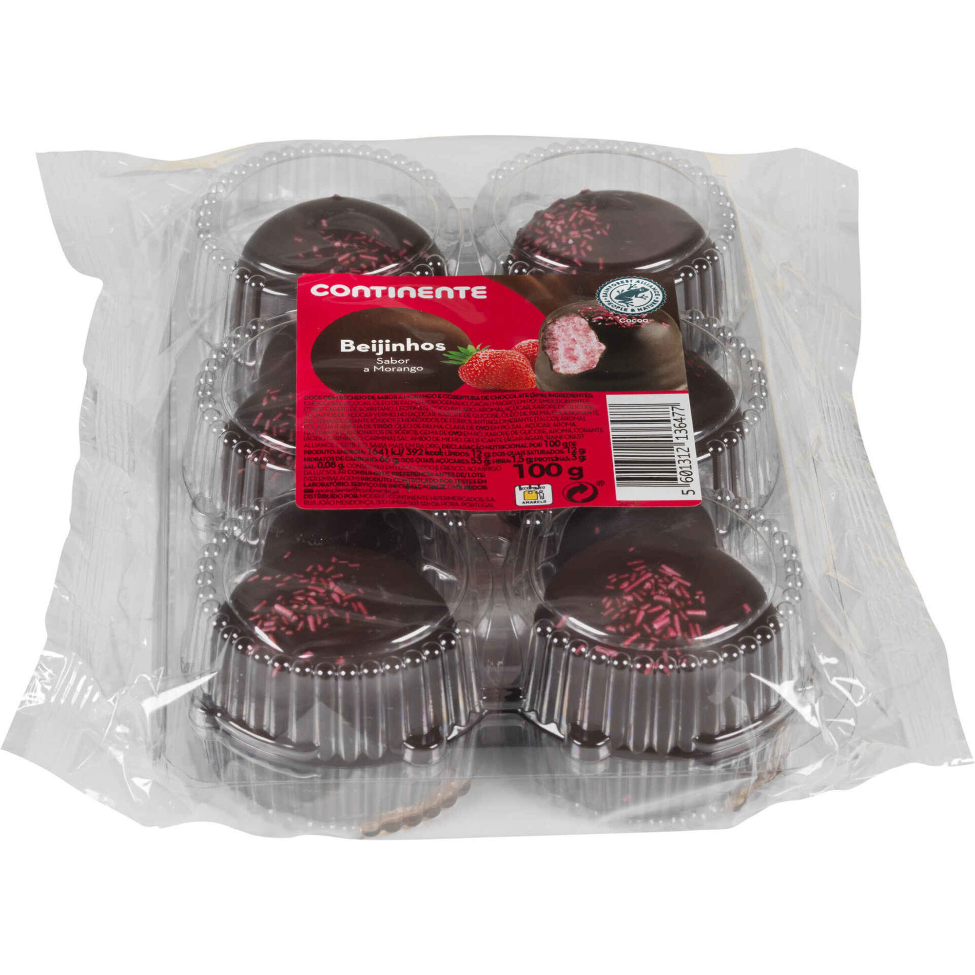 Beijinhos de Chocolate Recheados com Morango Beijinhos de Chocolate Recheados com Morango