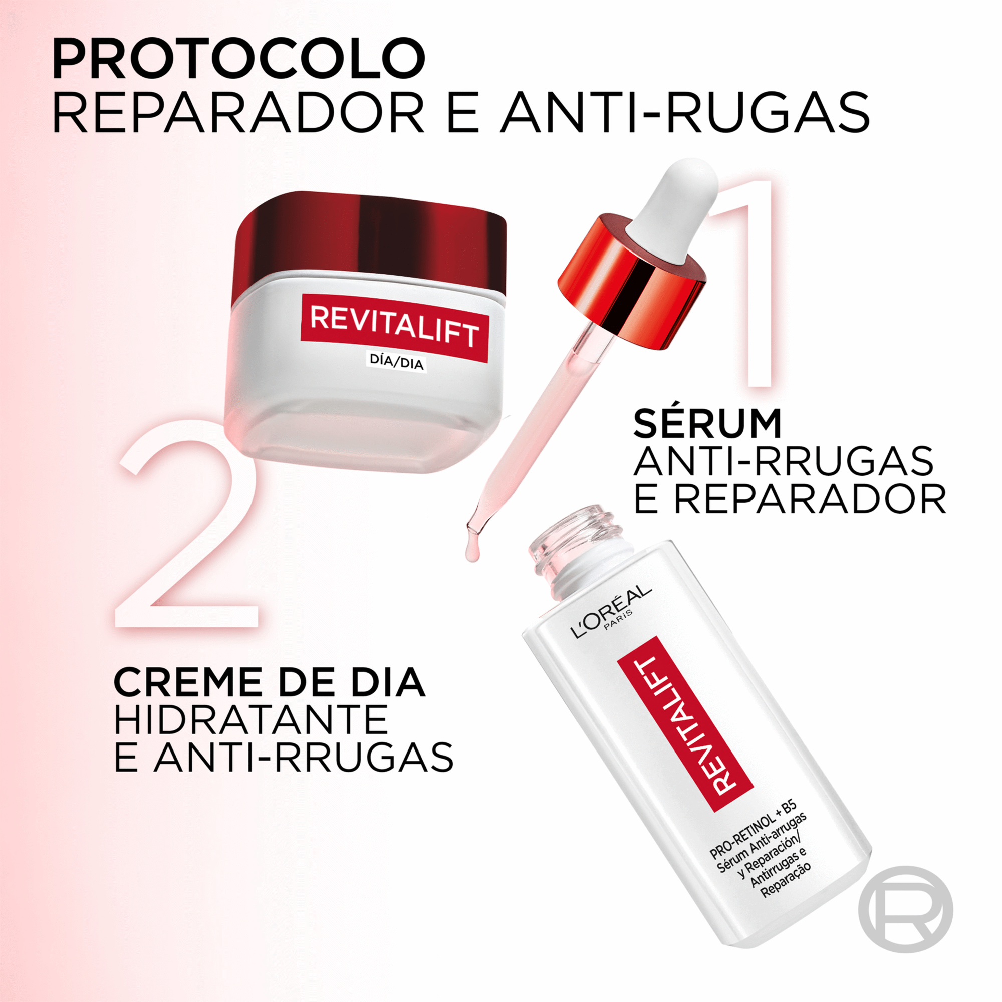 S&eacute;rum Facial Revitalift Antirrugas e Repara&ccedil;&atilde;o L'Or&eacute;al Paris