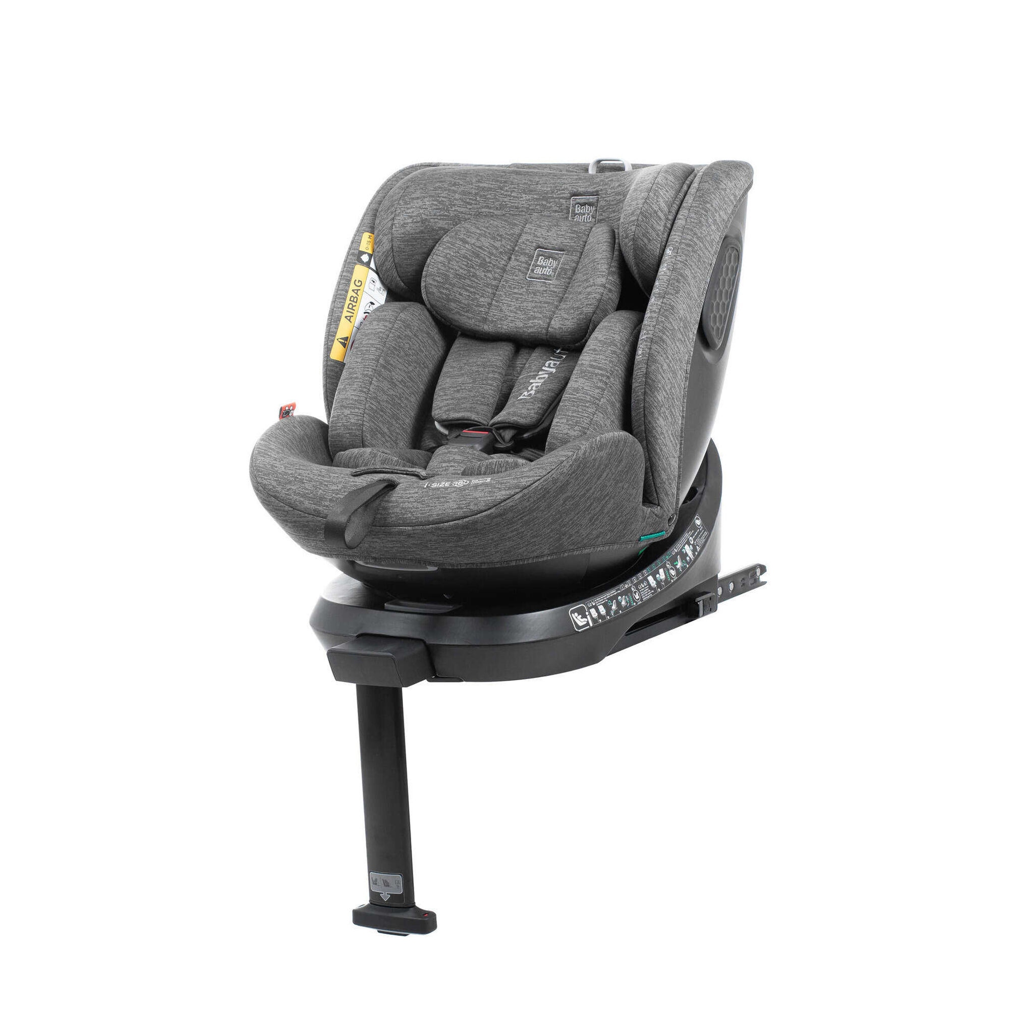 Cadeira Auto I-Size 40-150cm Isofix Rotativa Antracite Core Babyauto